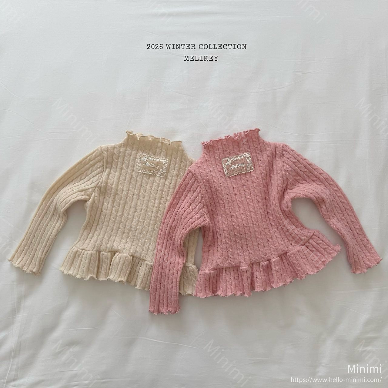 Melikey Cable Knit Frill Tee 細節圖 23