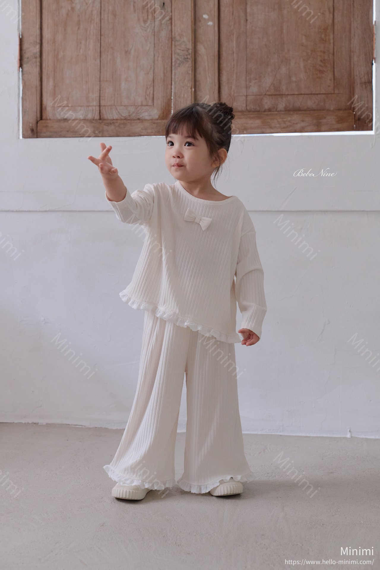 bebe nine Lily Frill Set - 韓國童裝代購主圖
