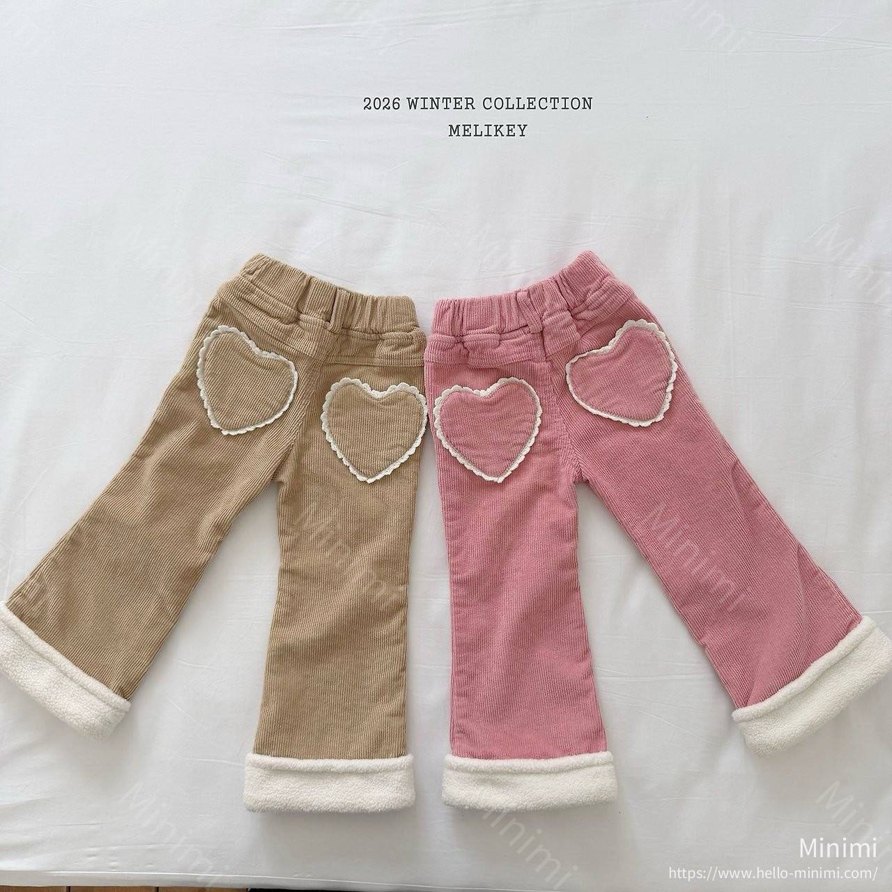Melikey Corduroy Heart Bootcut 細節圖 20