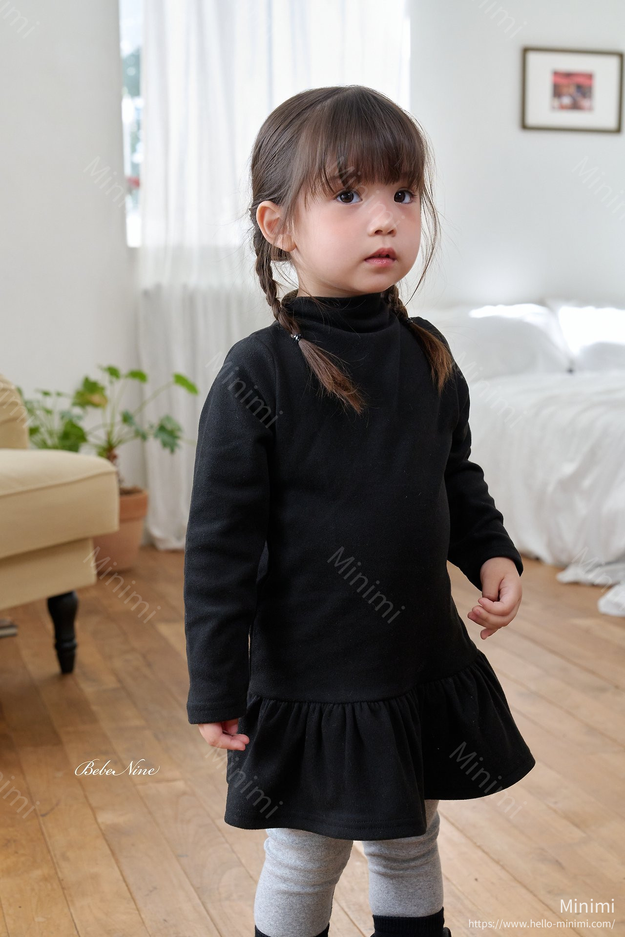 bebe nine Mock-Neck Dress 細節圖 14