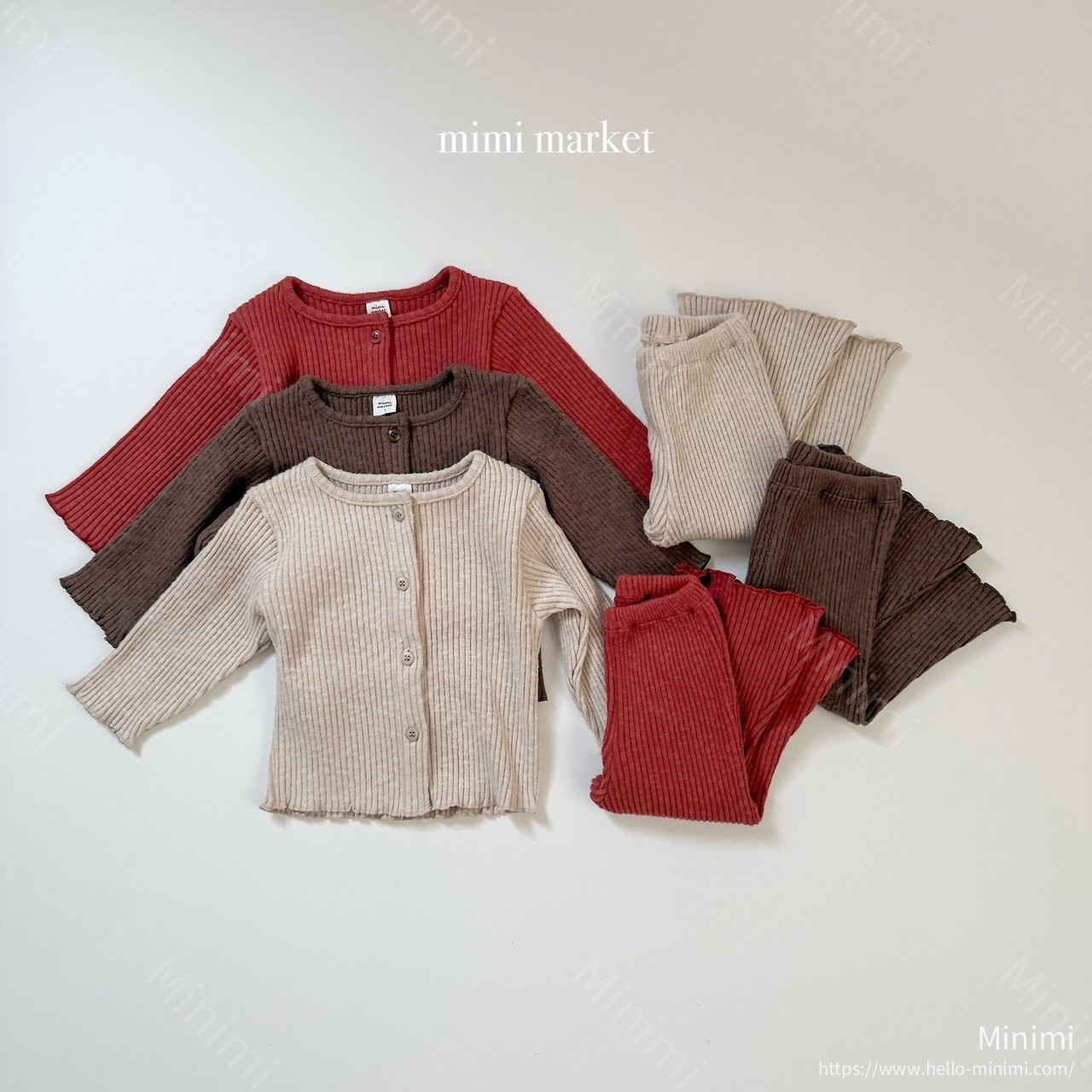 mimi-market Ribbed Cardigan 細節圖 9