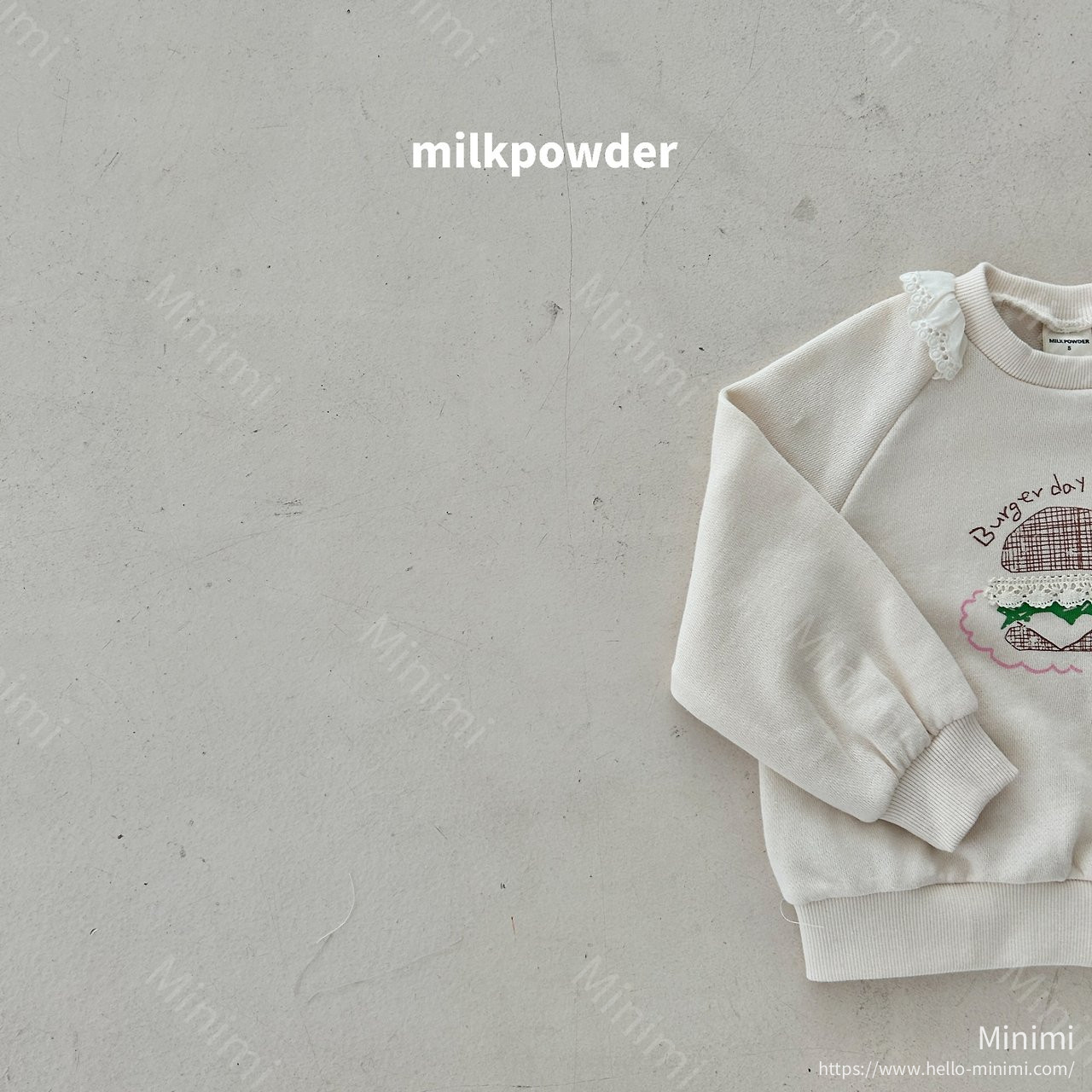 milkpowder Burger Sweatshirt 細節圖 10