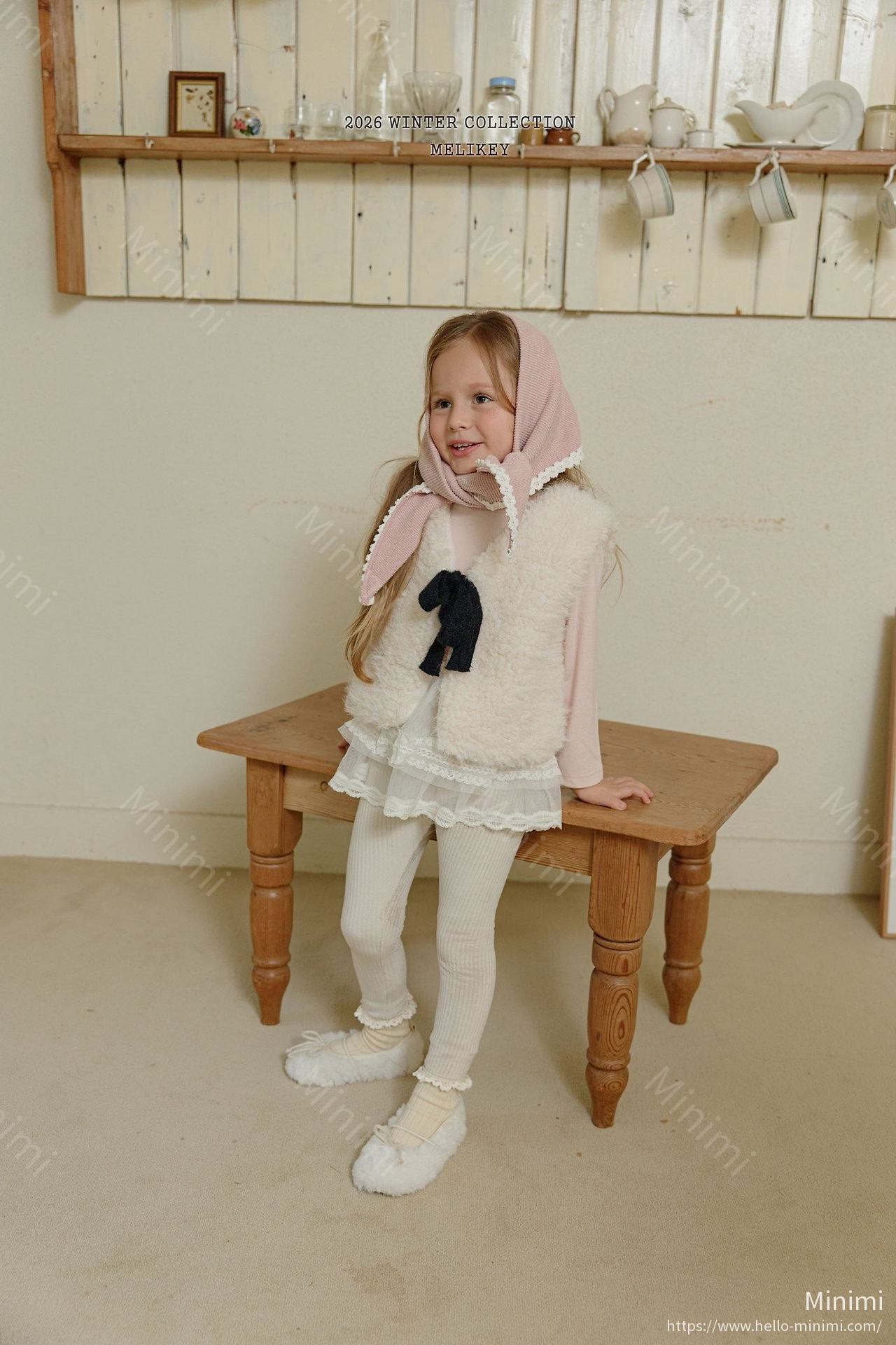 Melikey Pom Pom Shawl Frill Tee 細節圖 2