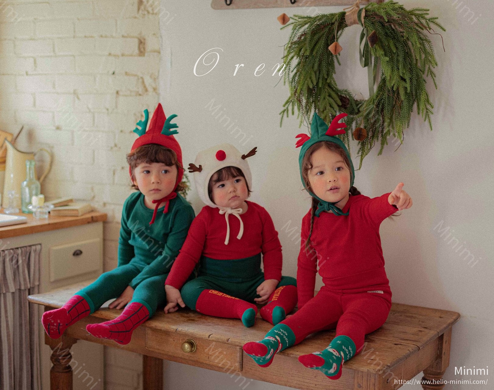 Oren Santa Socks 5-Piece Set 細節圖 1