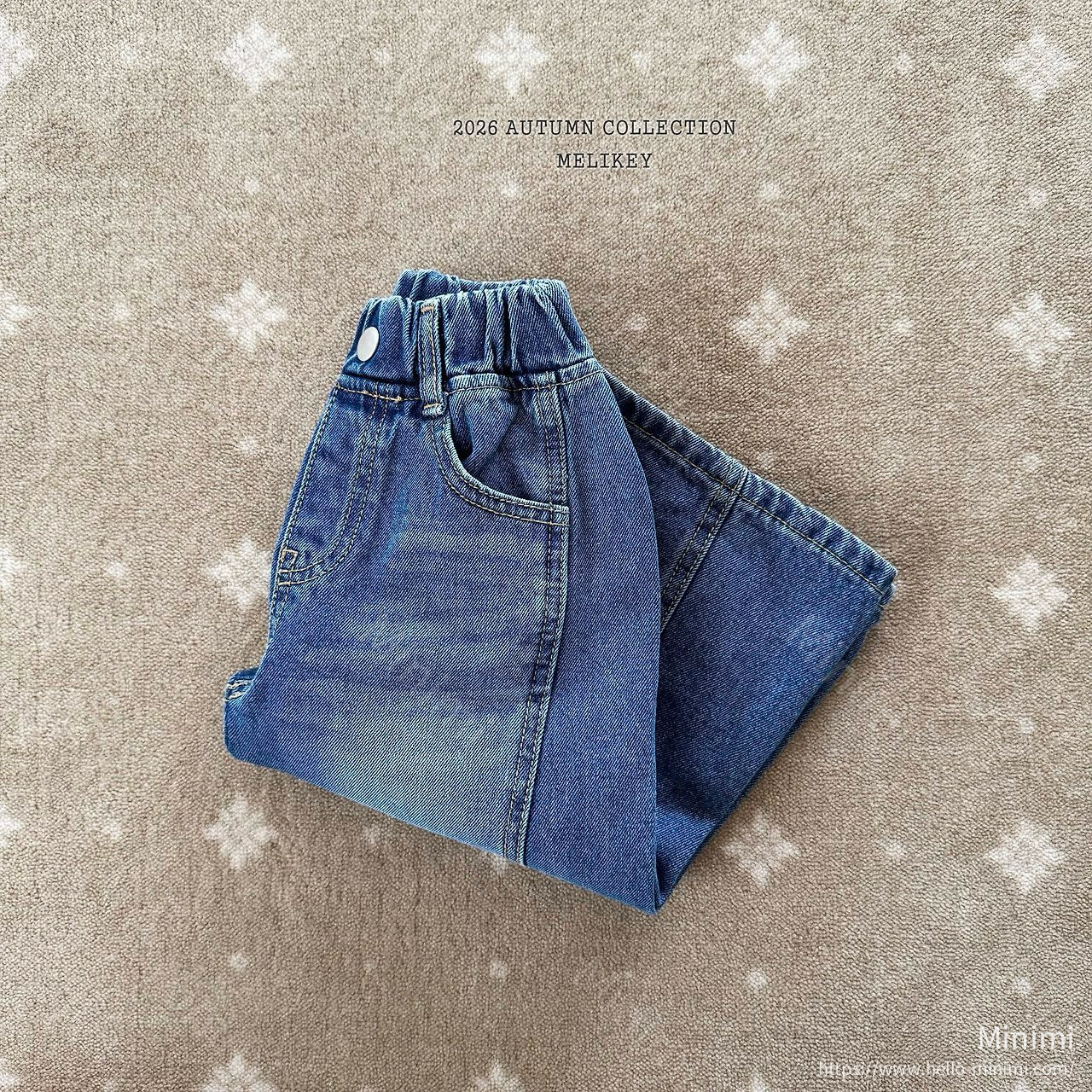 Melikey Slit Wide Denim Pants 細節圖 1