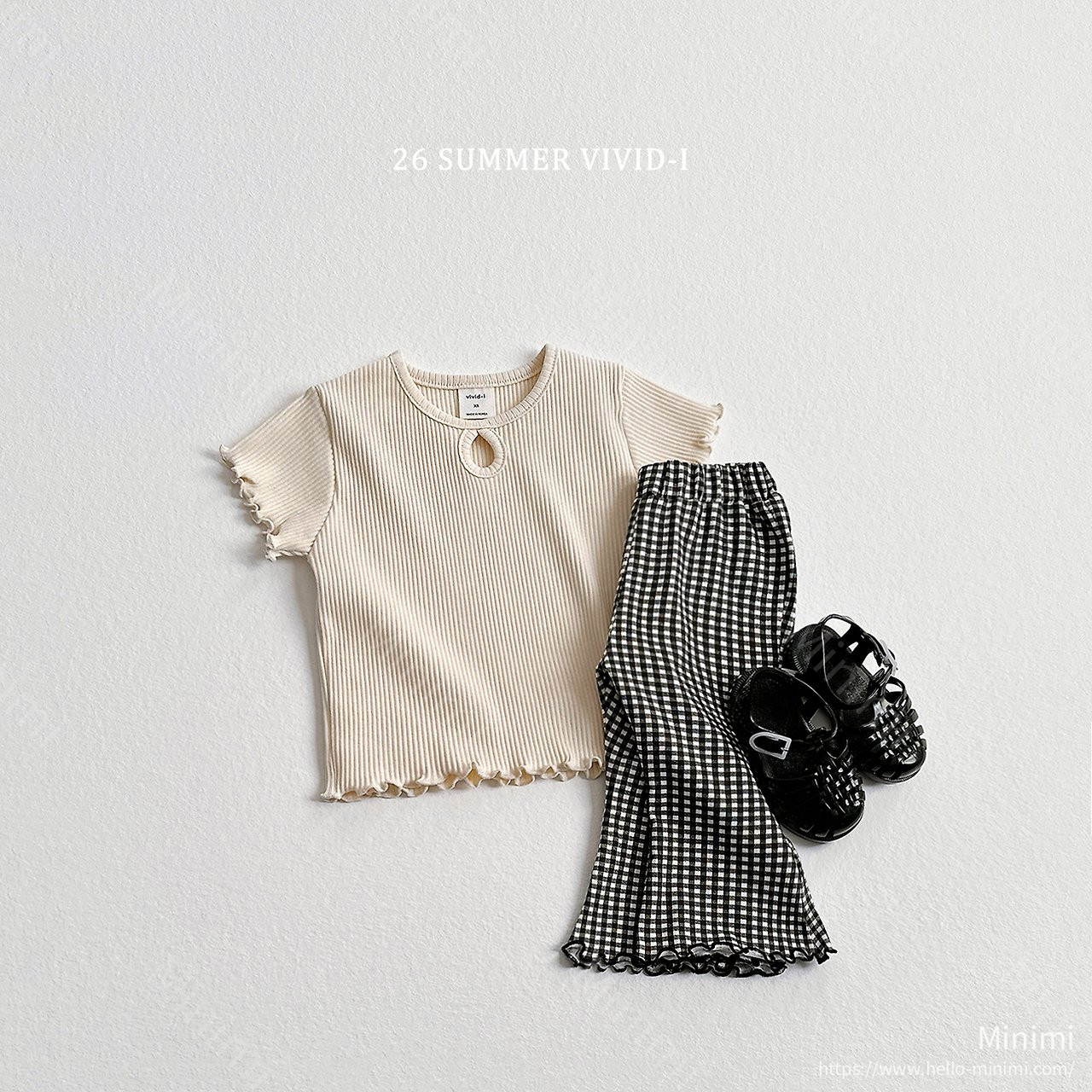 VIVID-I Pattern Flared Cropped Pants 細節圖 11