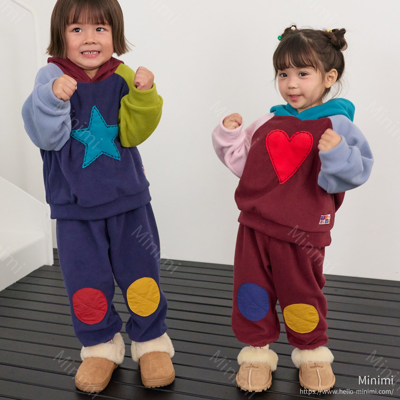 1st BLUE Bread Colorblock Pants 韓國童裝現貨