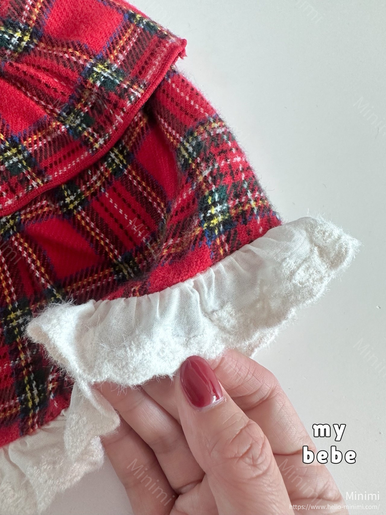 my_bébé Check Tiered Skirt 細節圖 6