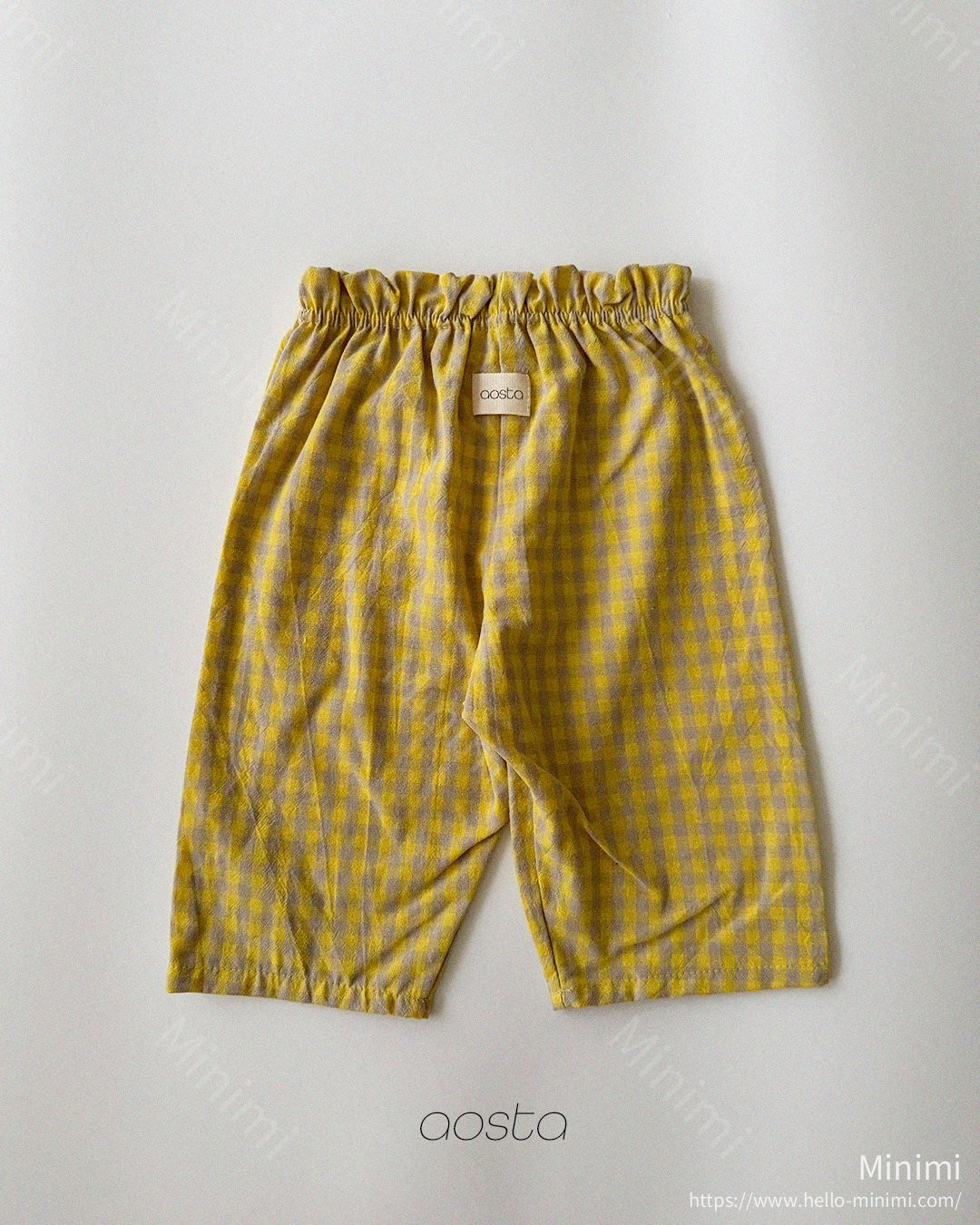 Aosta atelier Caramel Check Pants 細節圖 22