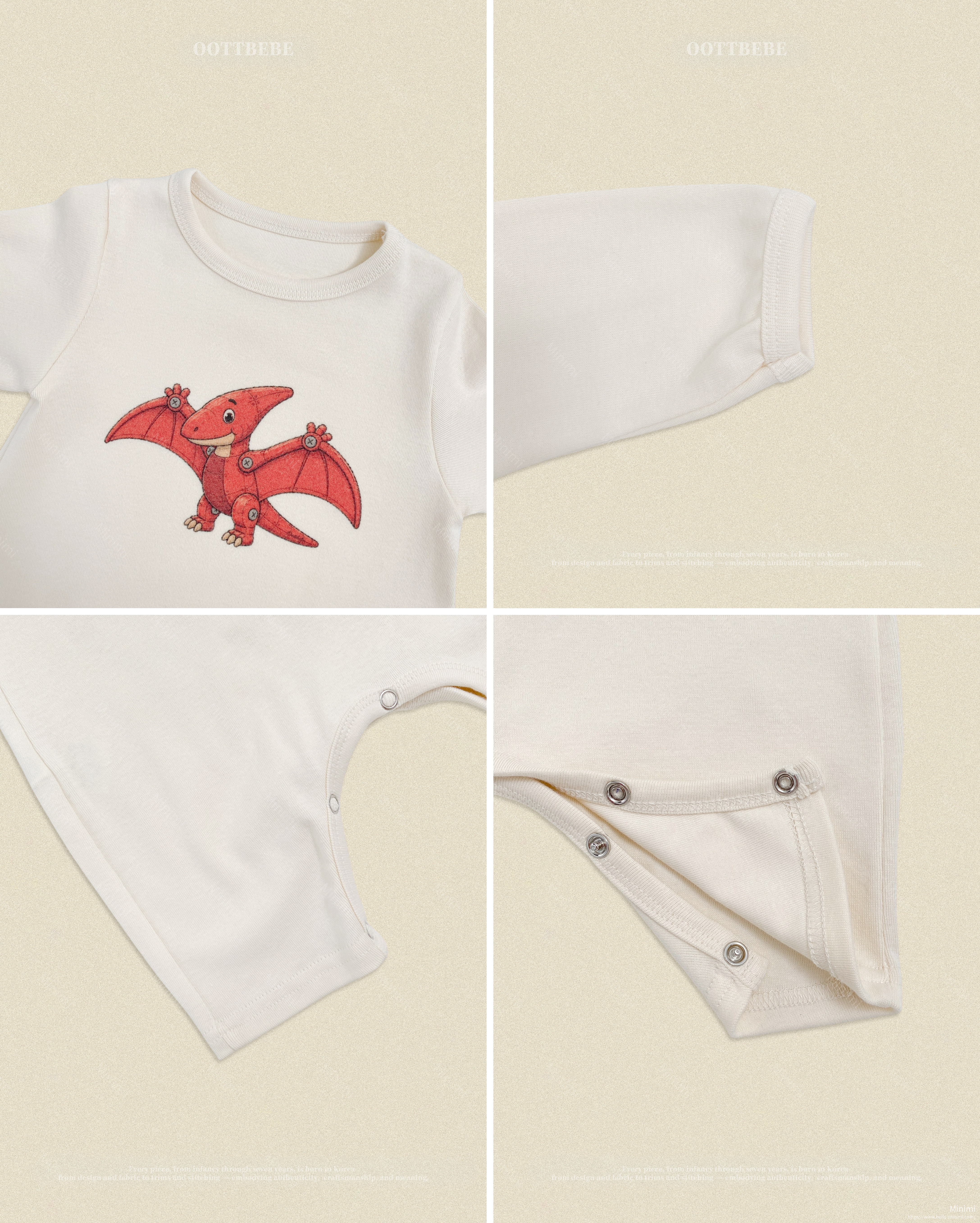 oott bebe Robot Dinosaur Full Bodysuit 細節圖 12