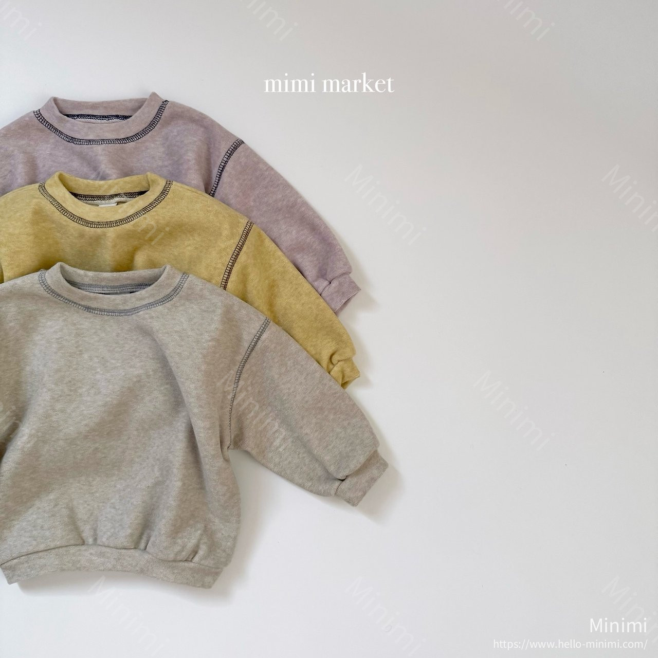 mimi-market Mink Terry Sweatshirt 細節圖 1