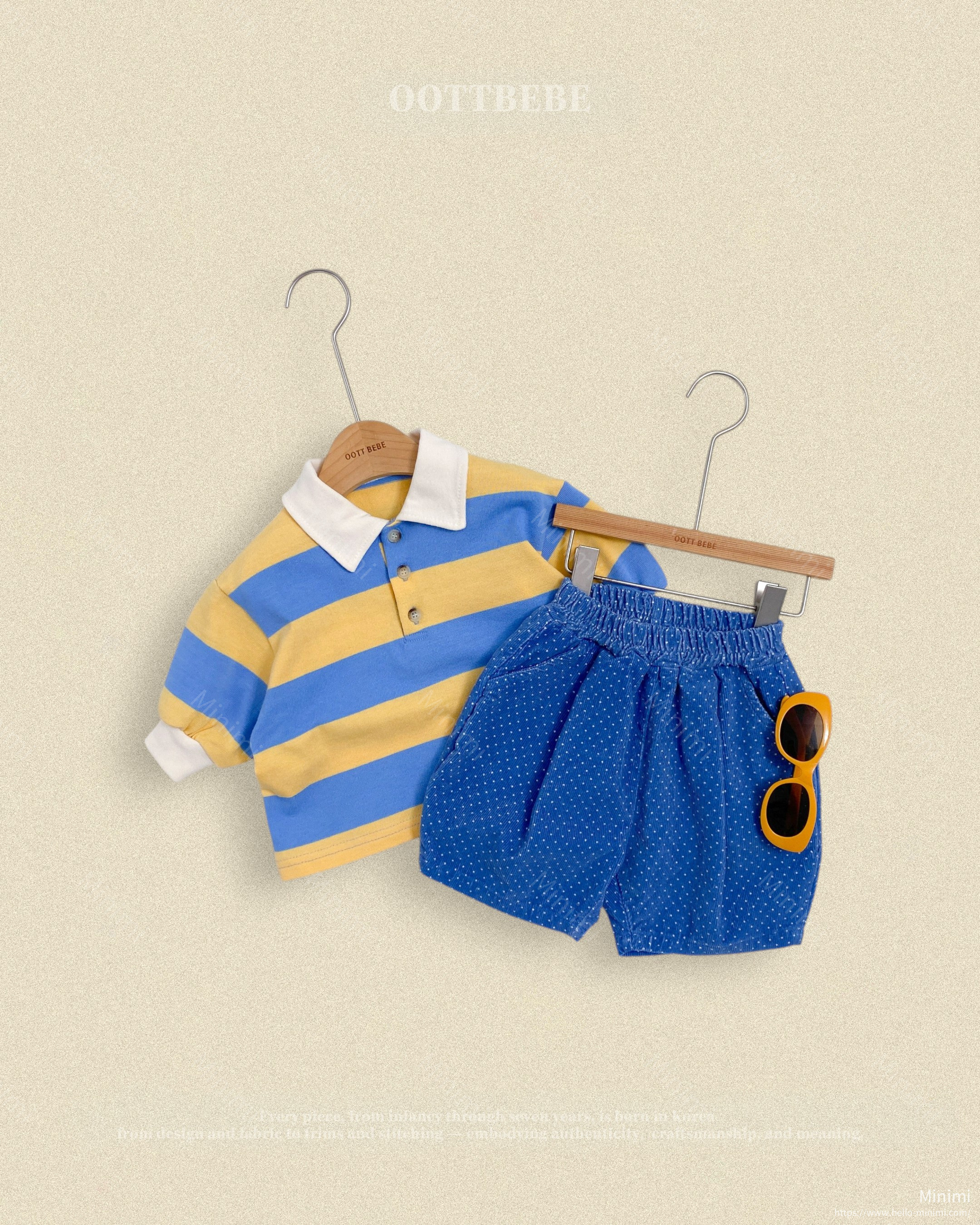 oott bebe Play Rugby Collar T-shirt 細節圖 8