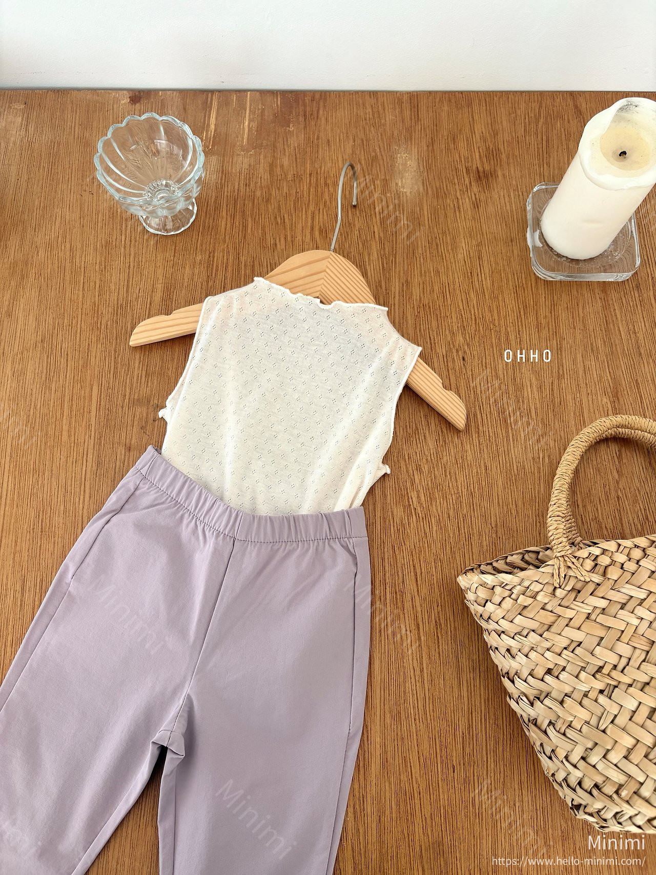 OHHO Eyelet Sleeveless Tee 細節圖 17