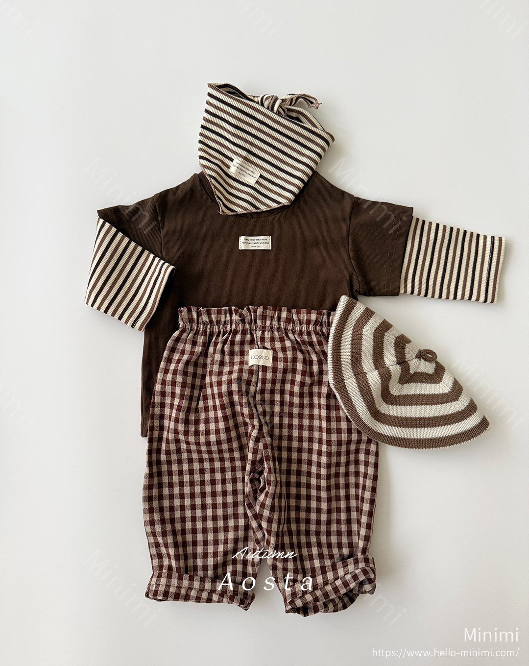 Aosta atelier Caramel Check Pants 細節圖 9