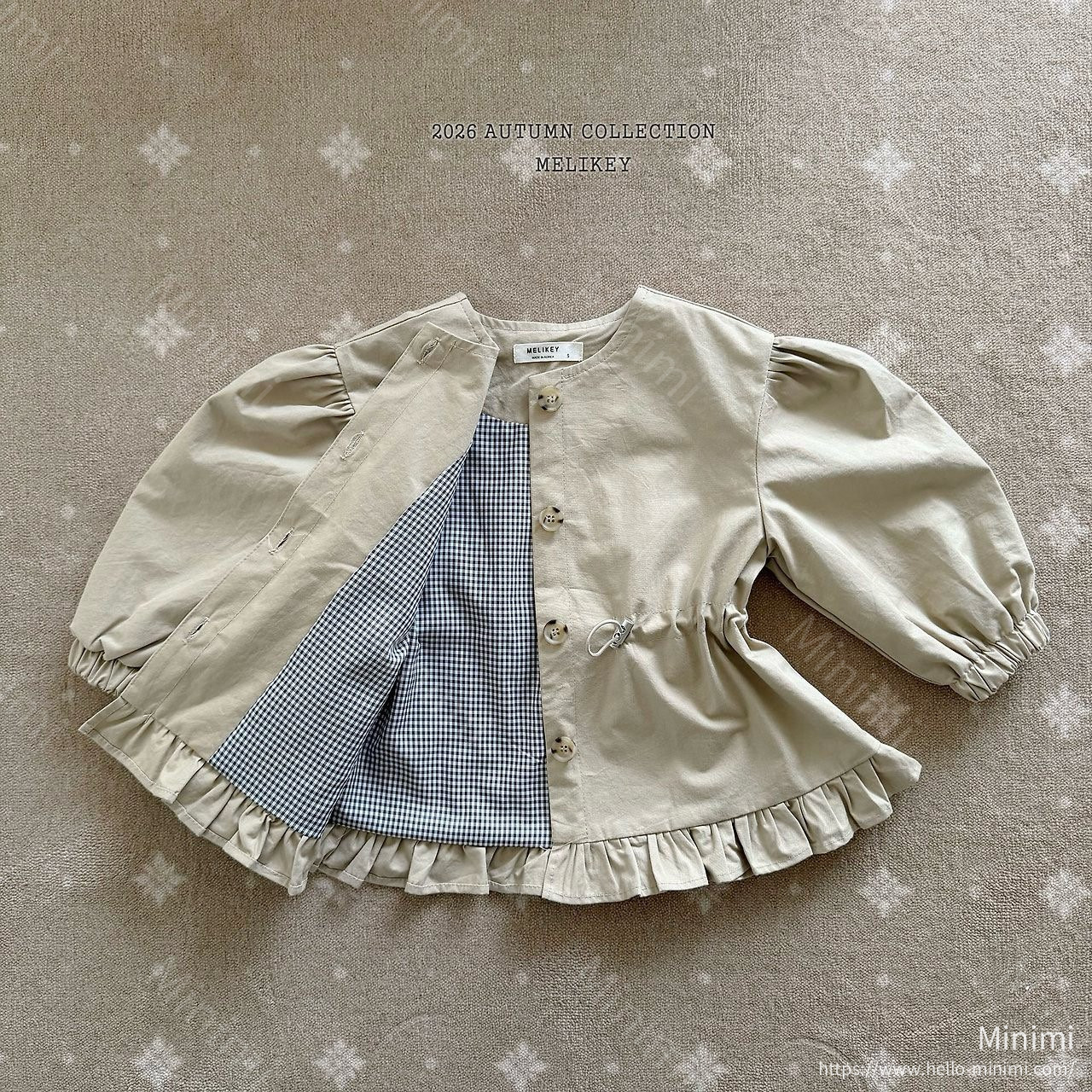 Melikey Momo Frill Trench Coat 細節圖 4