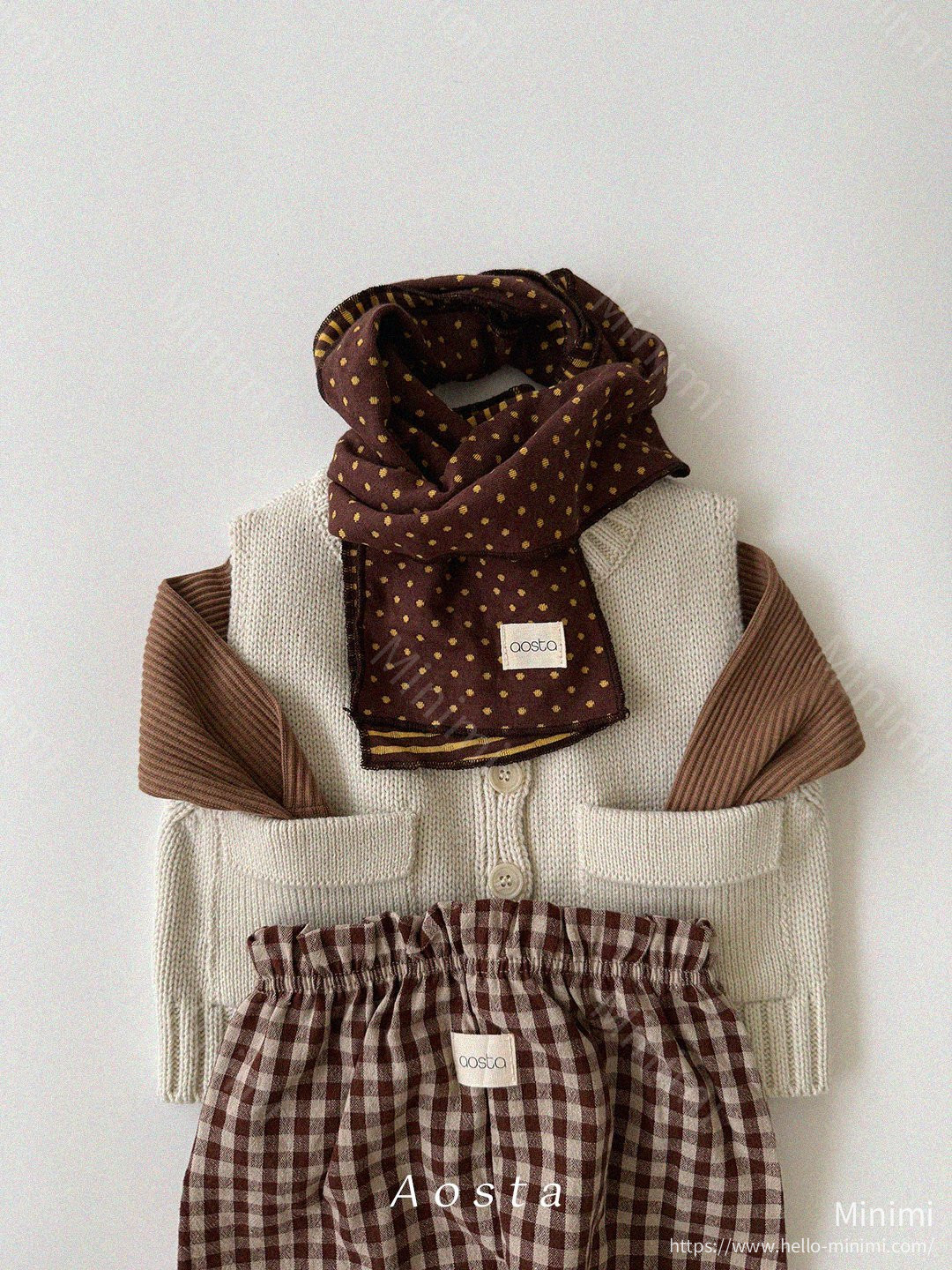 Aosta atelier Choco Chip Muffler 細節圖 19