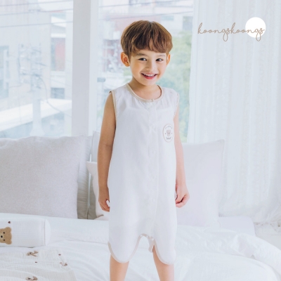 Koongs Koongs Rayon Sleep Vest [Basic] My Teddy Bear _ Off-White