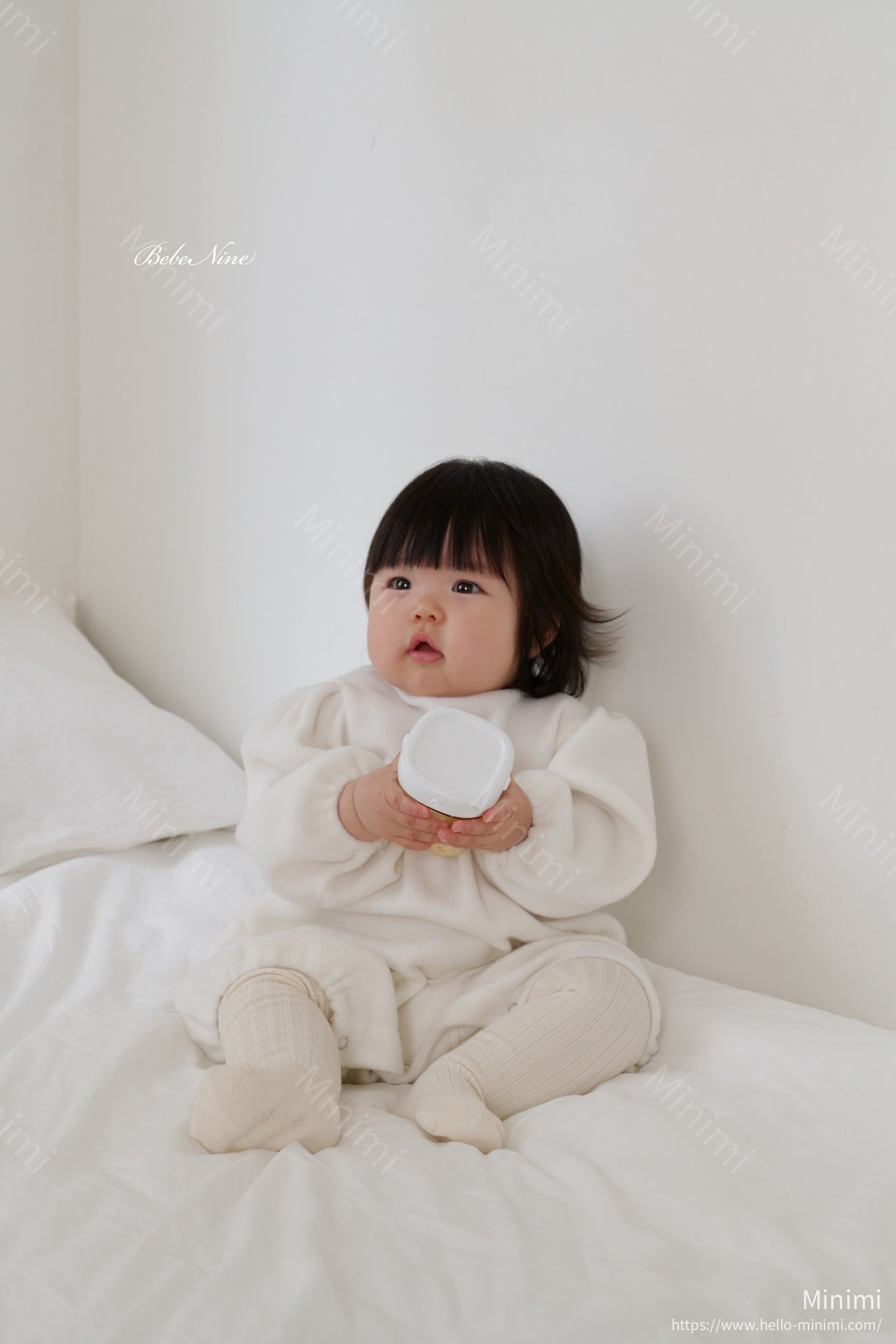 bebe nine Angel Brushed-Lining Romper 細節圖 4