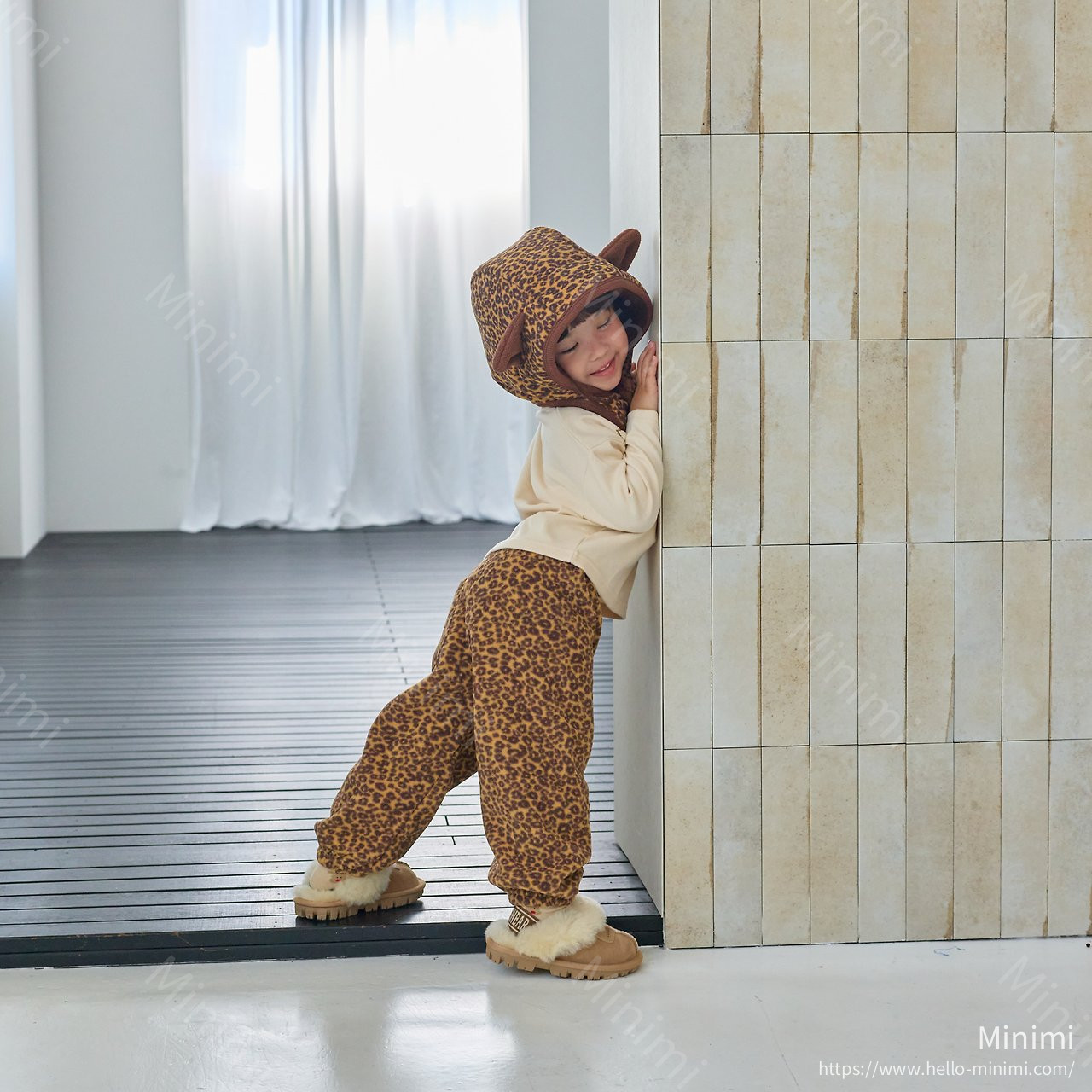 1st BLUE Leopard Fleece Pants 細節圖 6