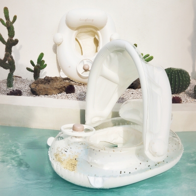 [Koongs Koongs] I-Rinka Parasol Baby Boat Float (2color)