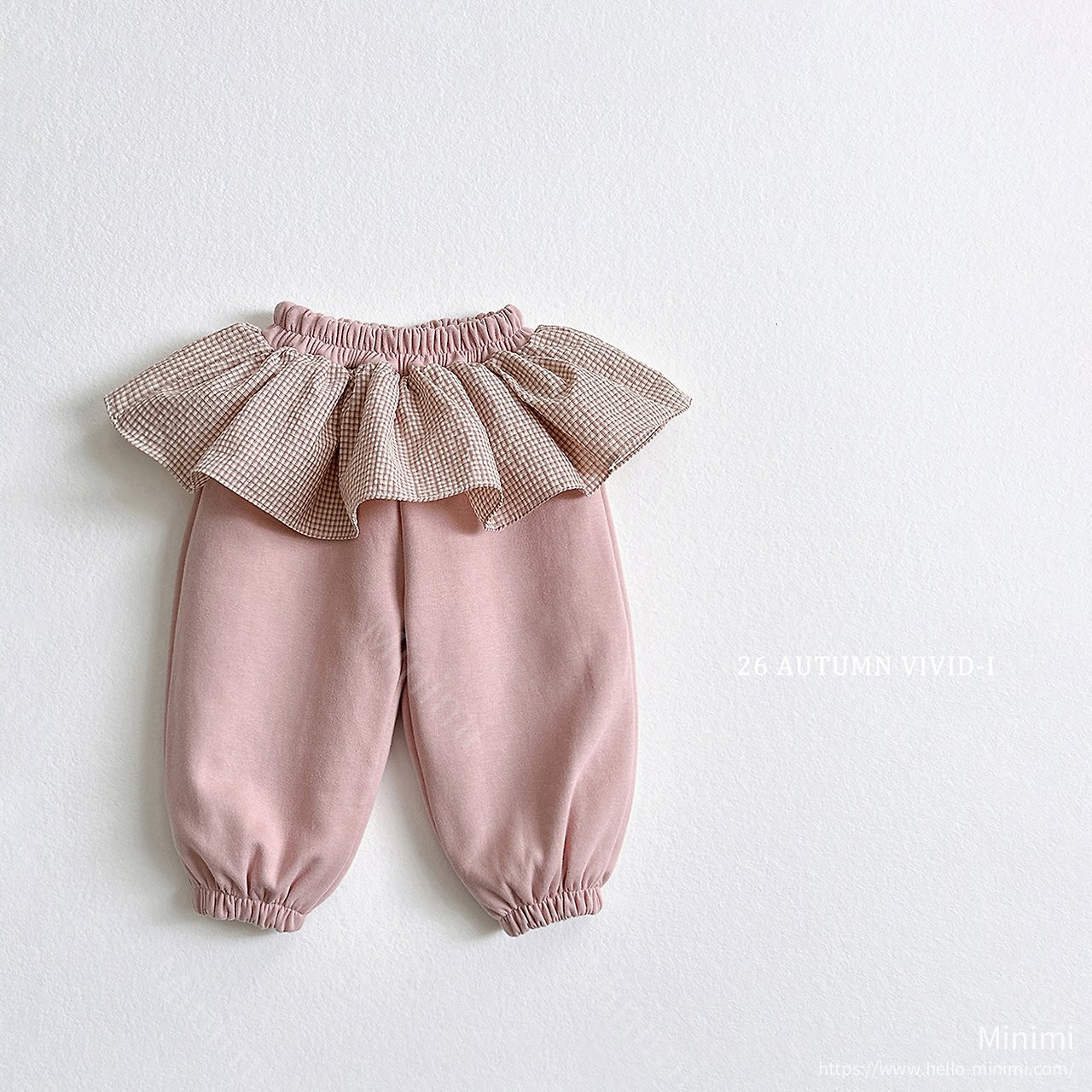 VIVID-I Check Frill Jogger 細節圖 1