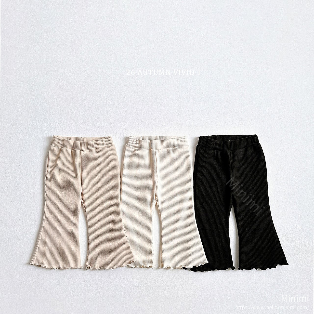 VIVID-I Ribbed Span Ruffle Pants 細節圖 1