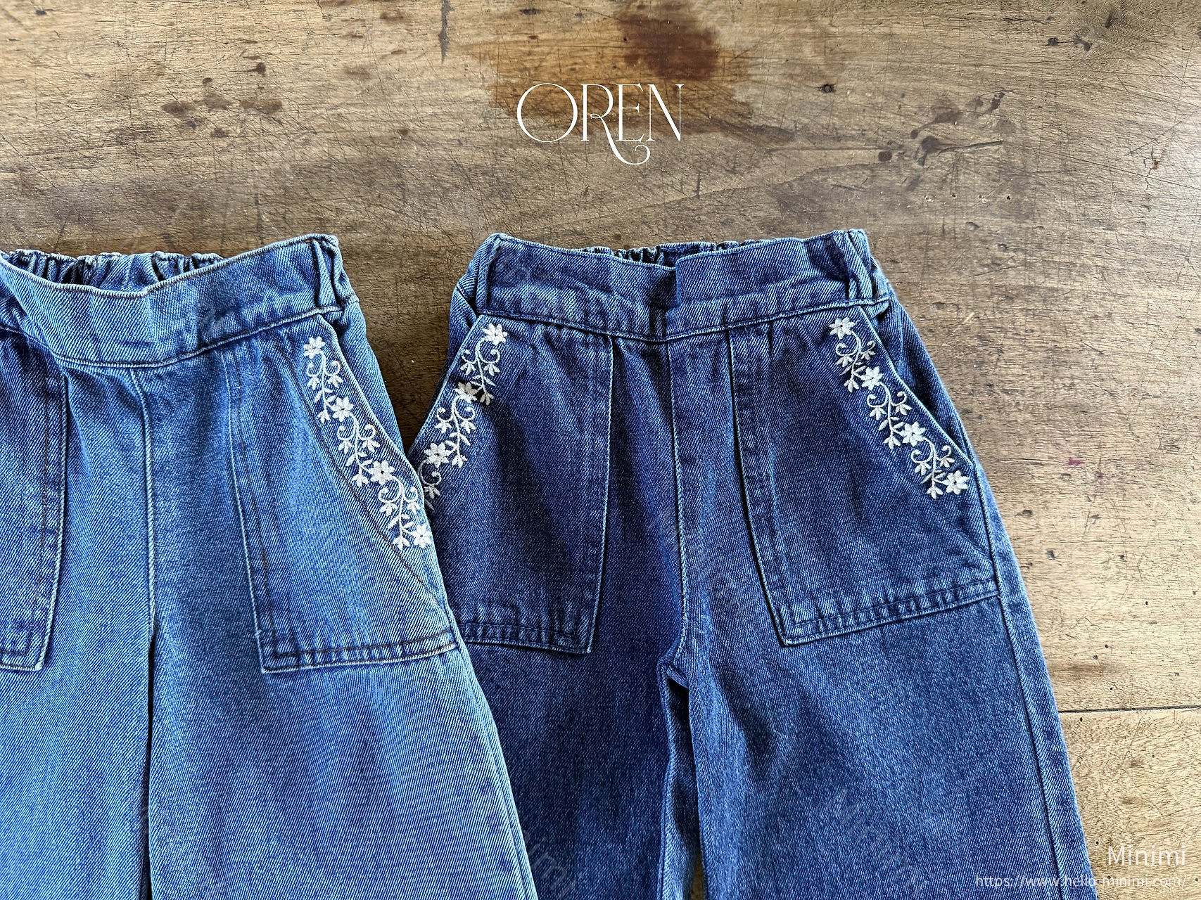 Oren Maple Embroidered Denim Pants 細節圖 3
