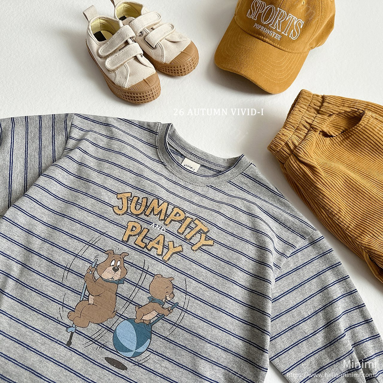 VIVID-I Stripe Cartoon Single T-shirt 細節圖 13