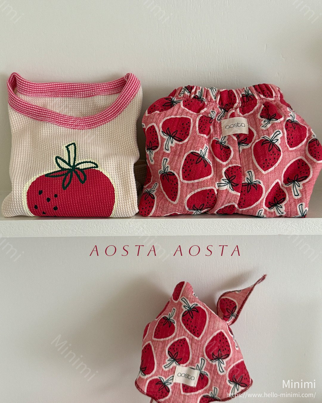 Aosta atelier Strawberry Scarf 細節圖 2