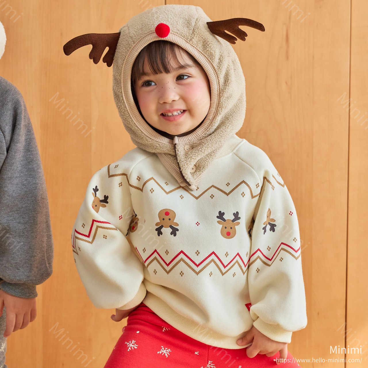 1st BLUE Christmas Rudolph Cookie Sweatshirt 細節圖 5