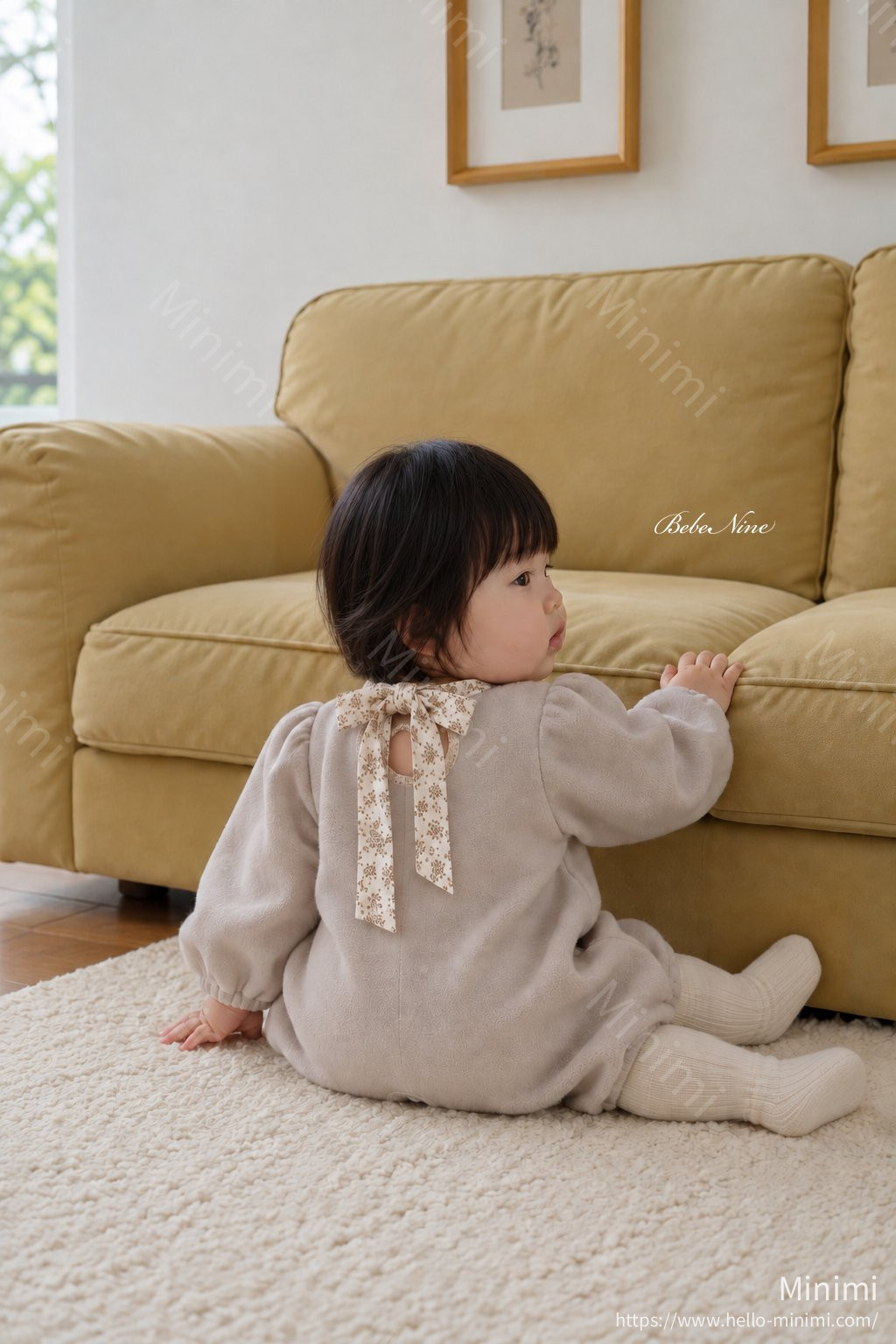 bebe nine Angel Brushed-Lining Romper 細節圖 17