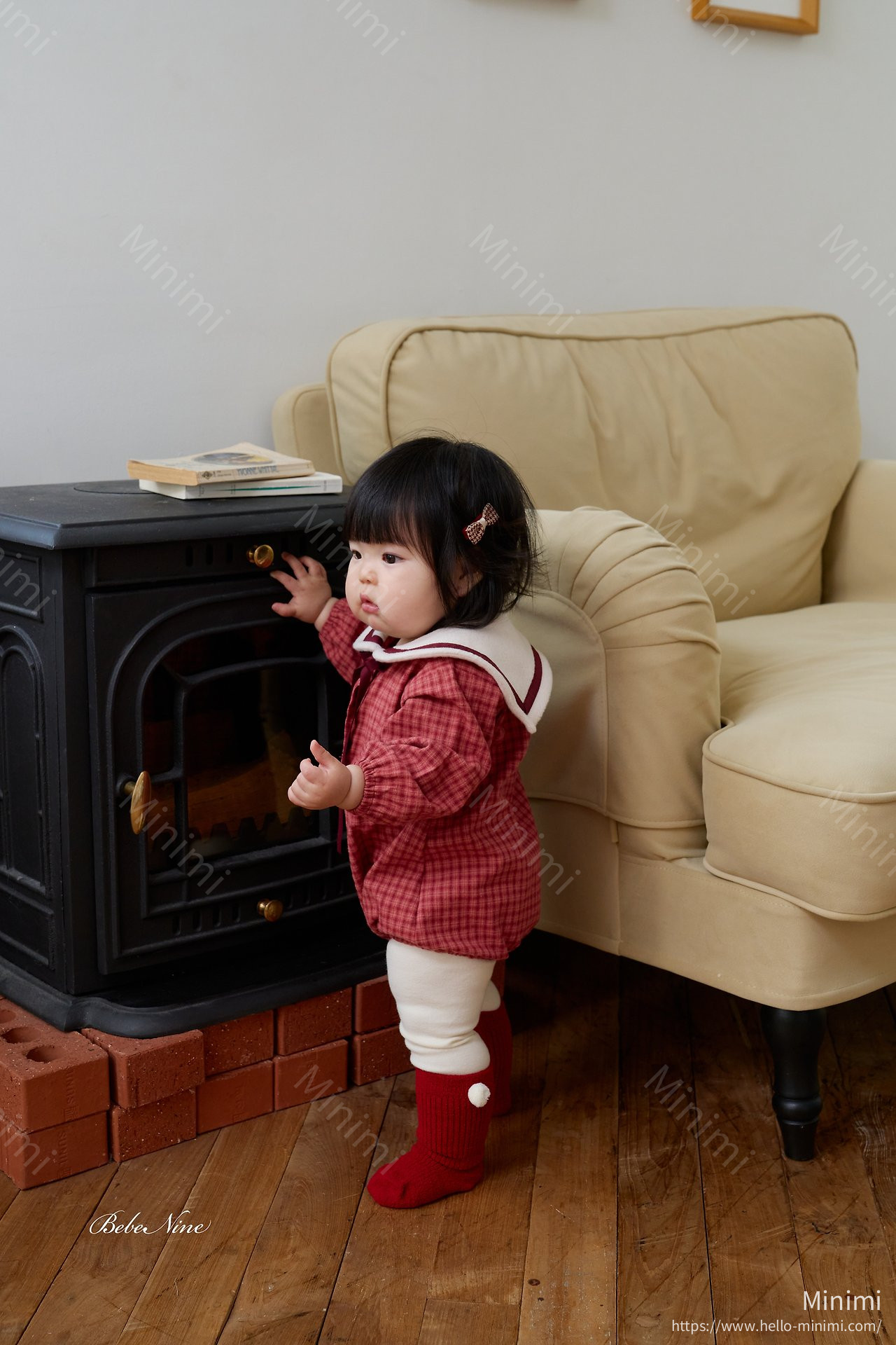 bebe nine Ribbon Sailor Romper 細節圖 9