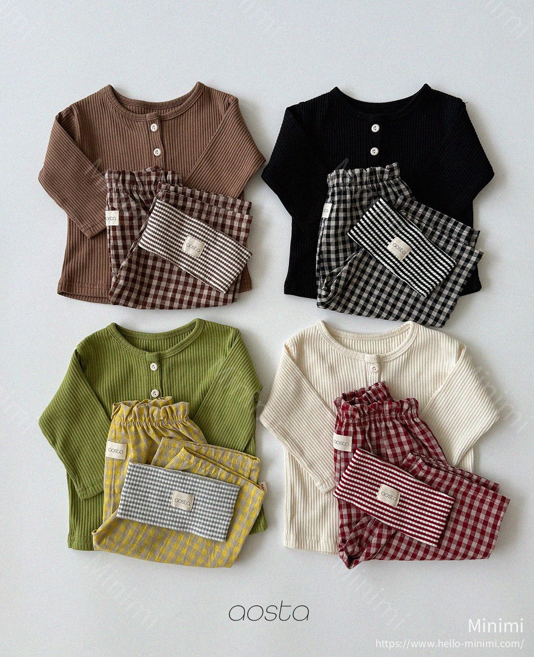 Aosta atelier Caramel Check Pants 細節圖 1