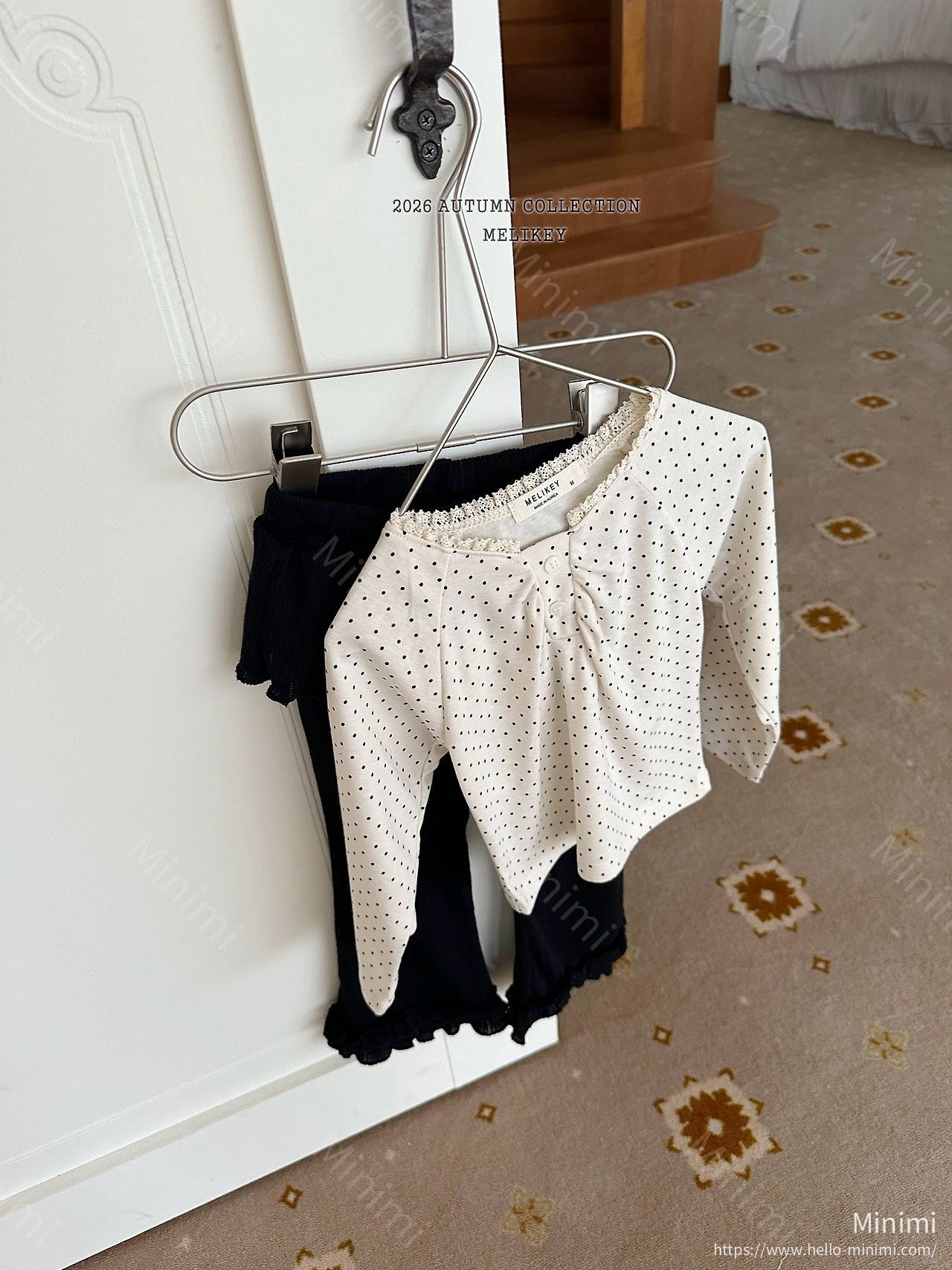 Melikey Dot Shirring T-shirt 細節圖 14