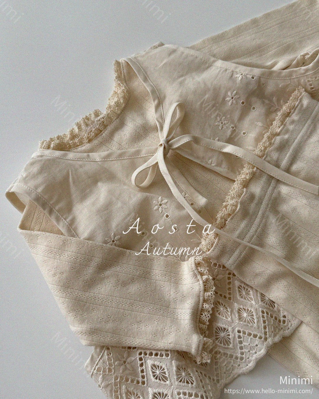Aosta atelier Lace Jenny Open Vest 細節圖 8
