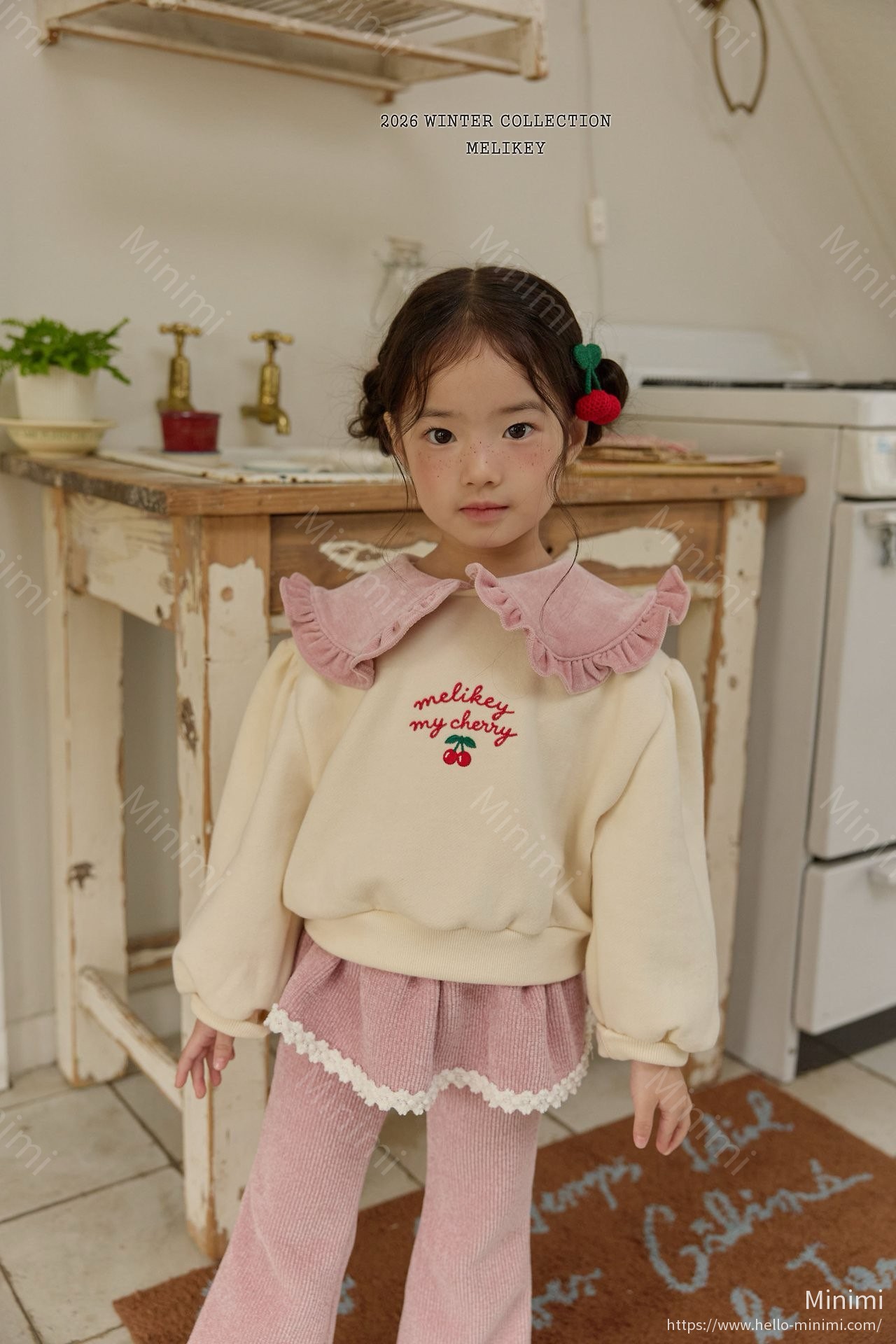 Melikey Cherry Collar Sweatshirt 細節圖 3