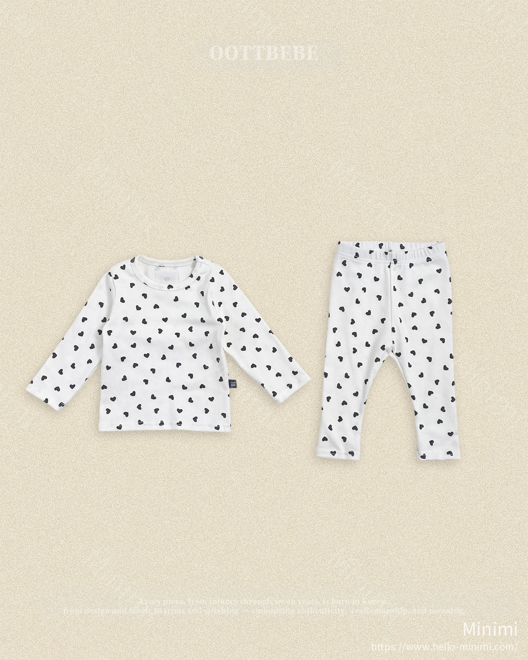 oott bebe Petite Heart Loungewear 細節圖 10