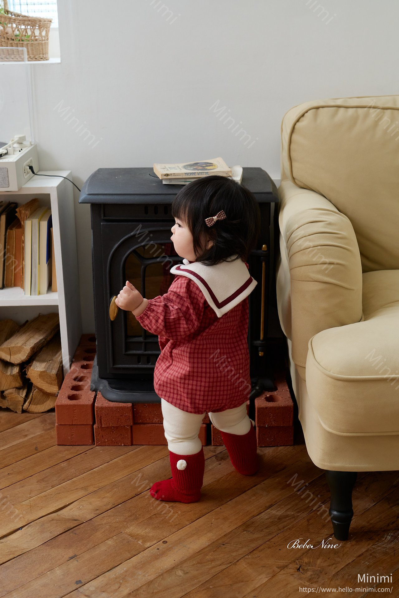 bebe nine Ribbon Sailor Romper 細節圖 10