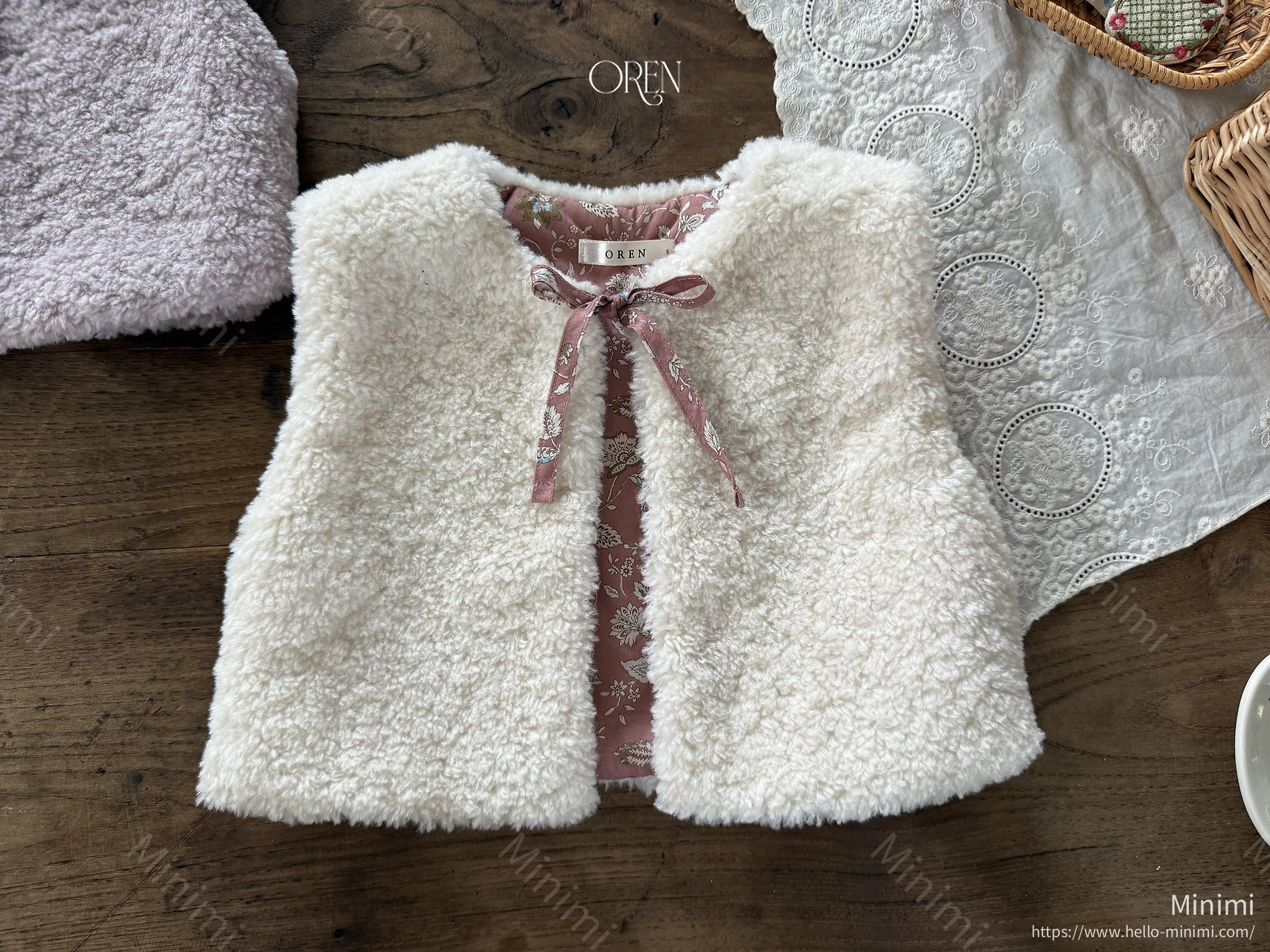 Oren Lavender Bear Vest 細節圖 12