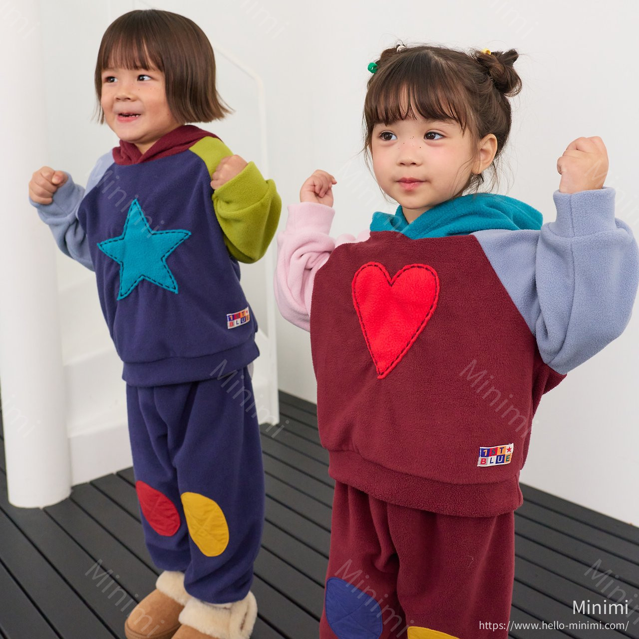 1st BLUE Embroidered Fleece Hoodie 細節圖 5