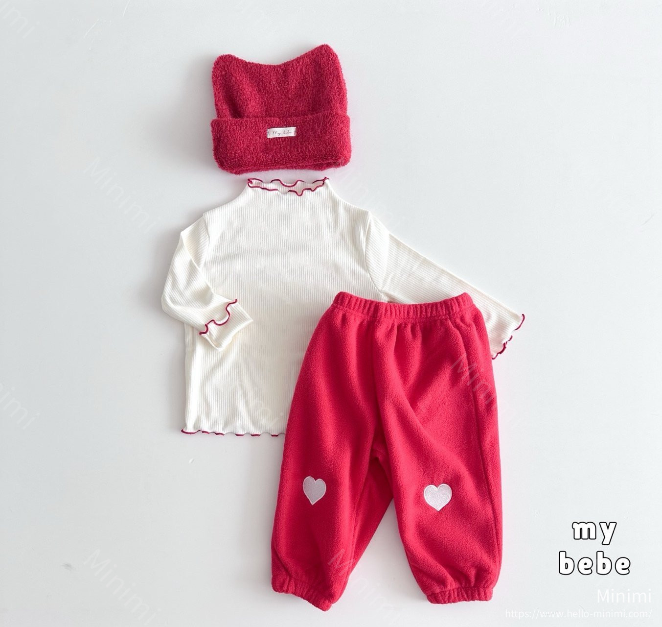 my_bébé Heart Fleece Pants 細節圖 8