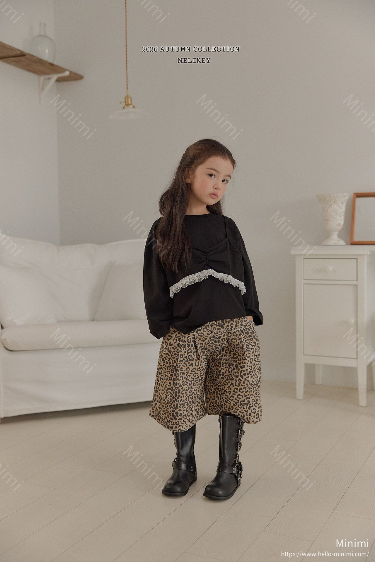 Melikey Leopard Heart Bermuda Shorts 細節圖 23