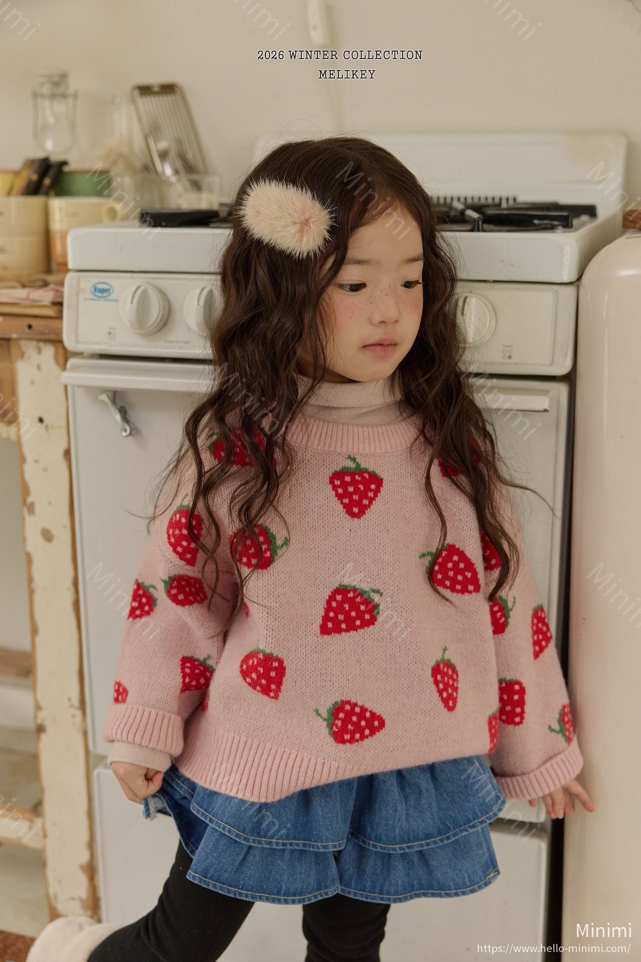 Melikey Strawberry Knit 韓國童裝現貨