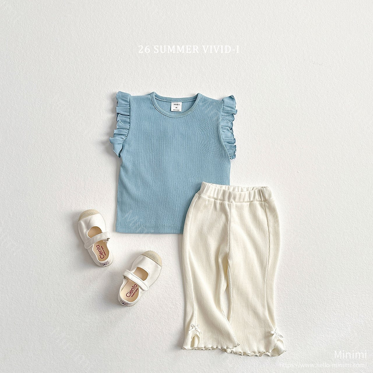 VIVID-I Ribbon Slit Fluted Cropped Pants 細節圖 7