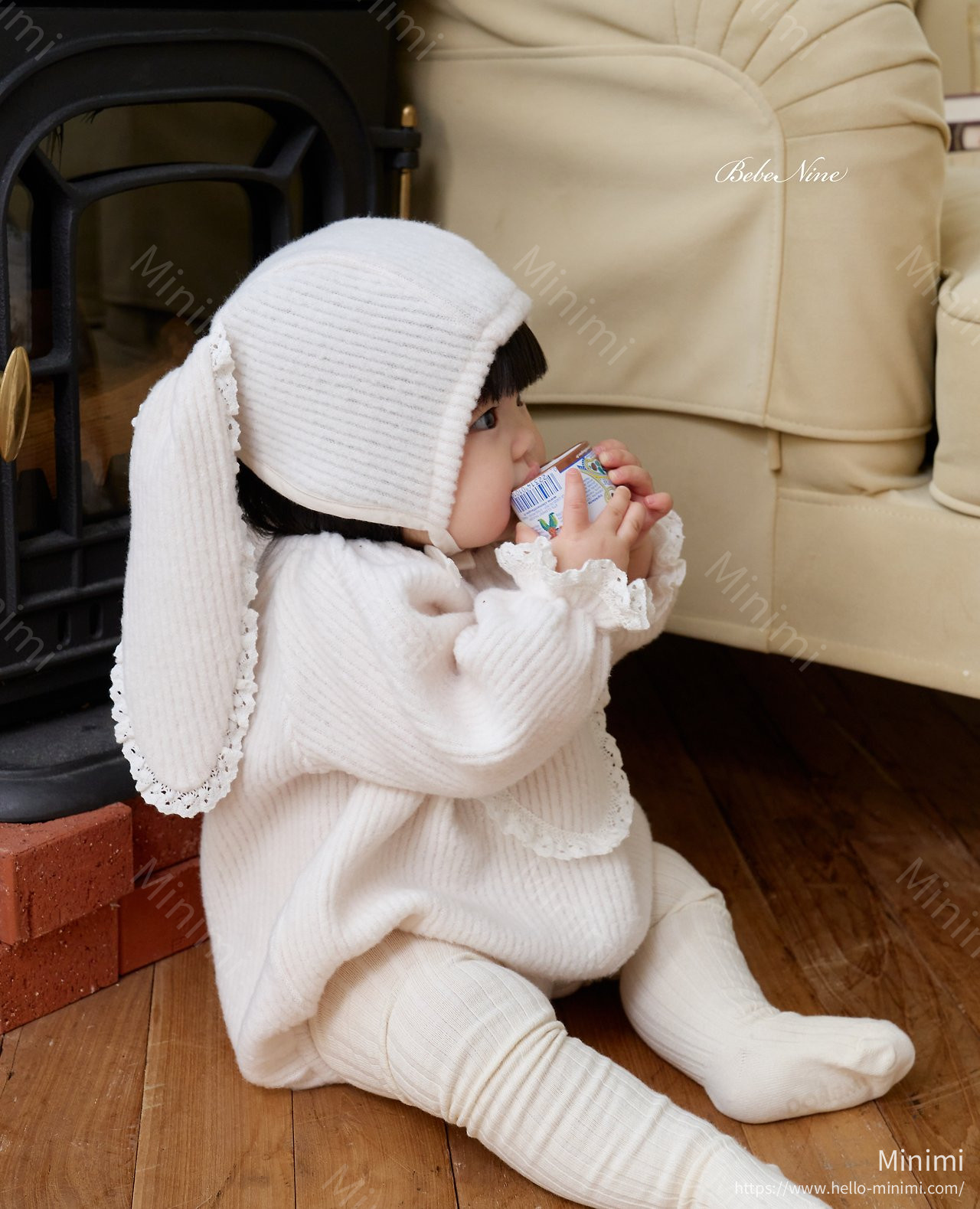 bebe nine Heart Frill Bonnet 細節圖 11