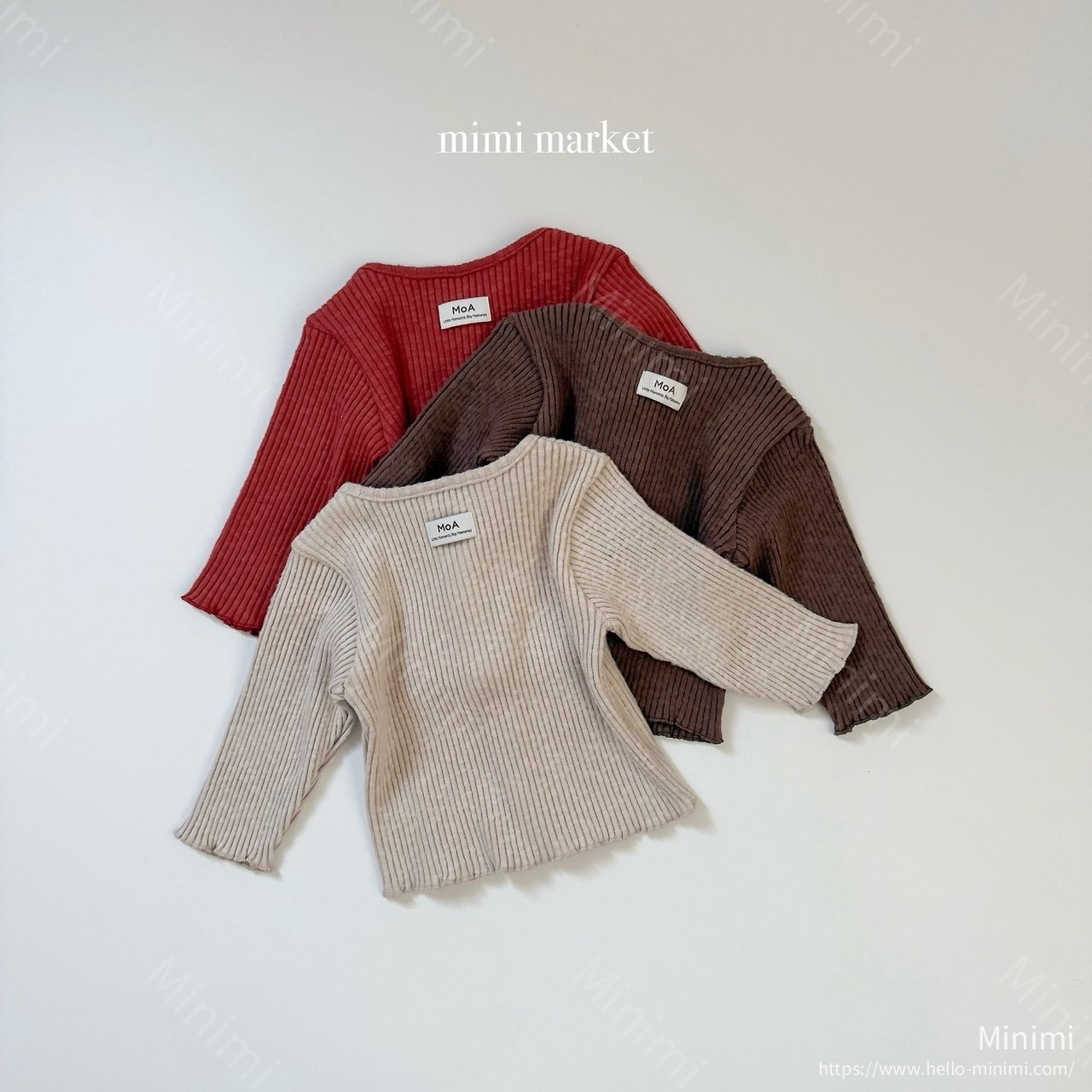 mimi-market Ribbed Cardigan 細節圖 5