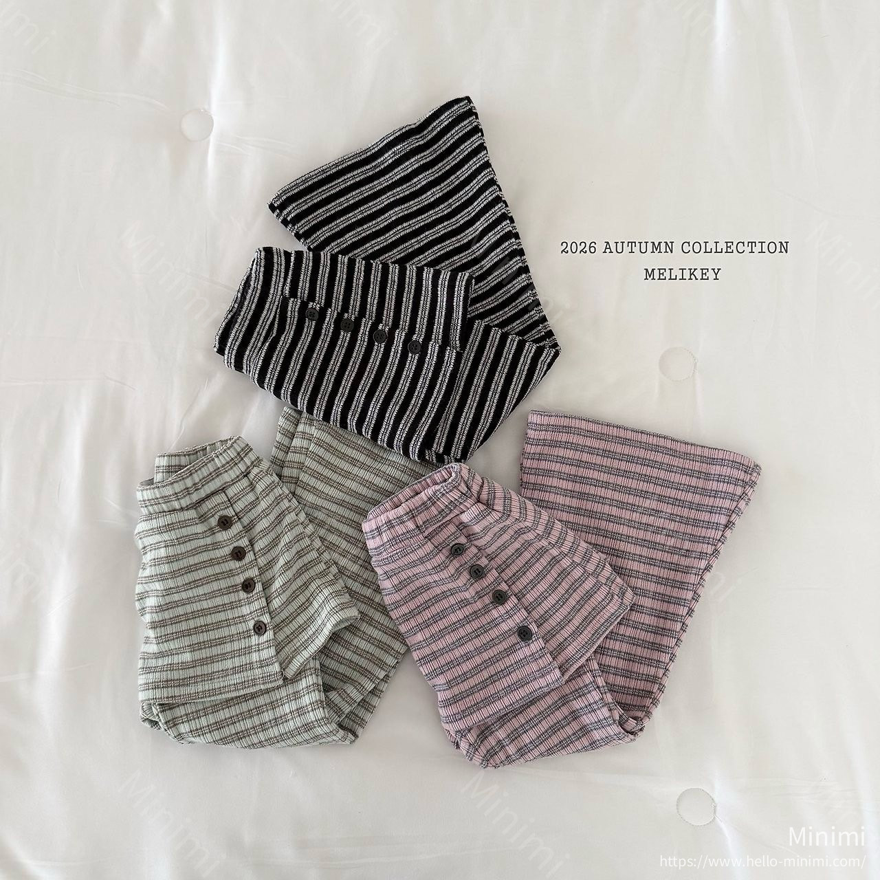 Melikey Button Wrap Bootcut Pants 細節圖 1