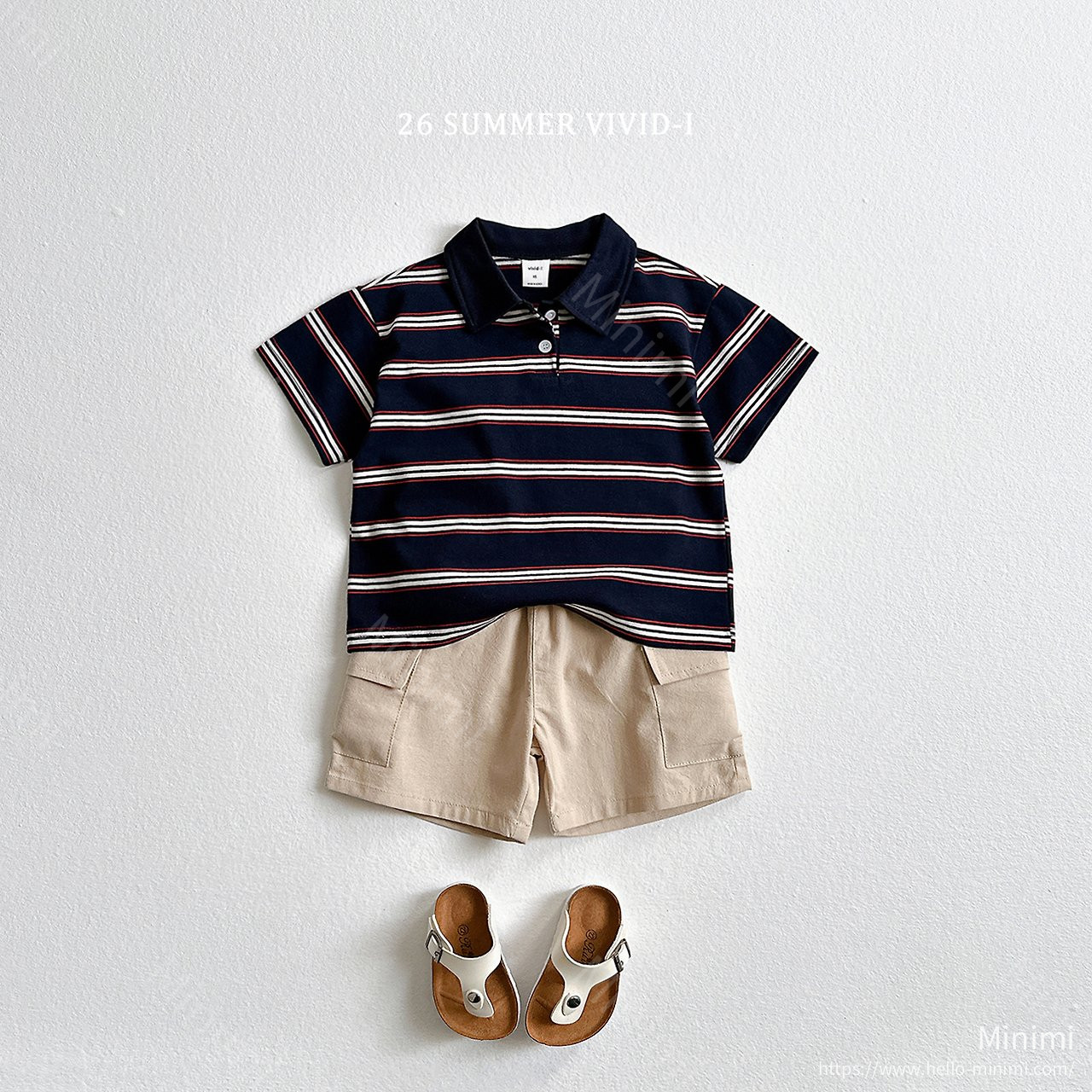 VIVID-I Multi Collar Striped T-Shirt 細節圖 16