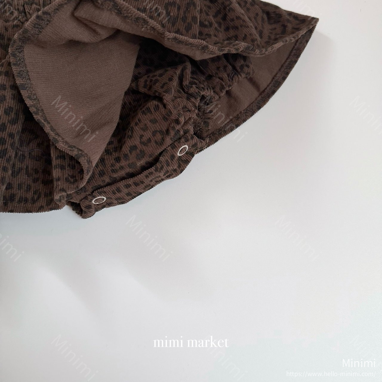 mimi-market Leopard Corduroy Cancan Skirt 細節圖 7