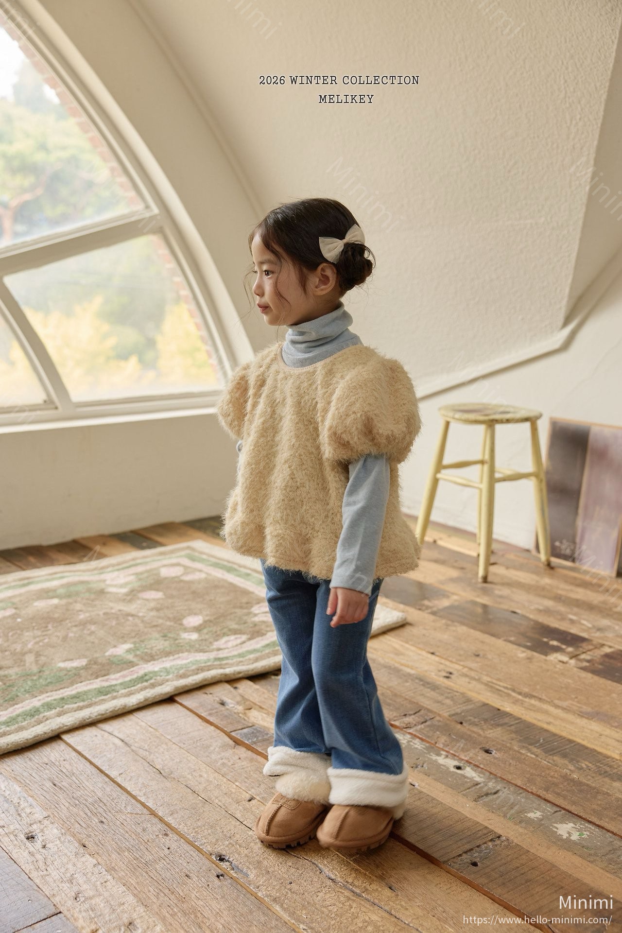 Melikey Wool Denim Heart Bootcut 細節圖 8